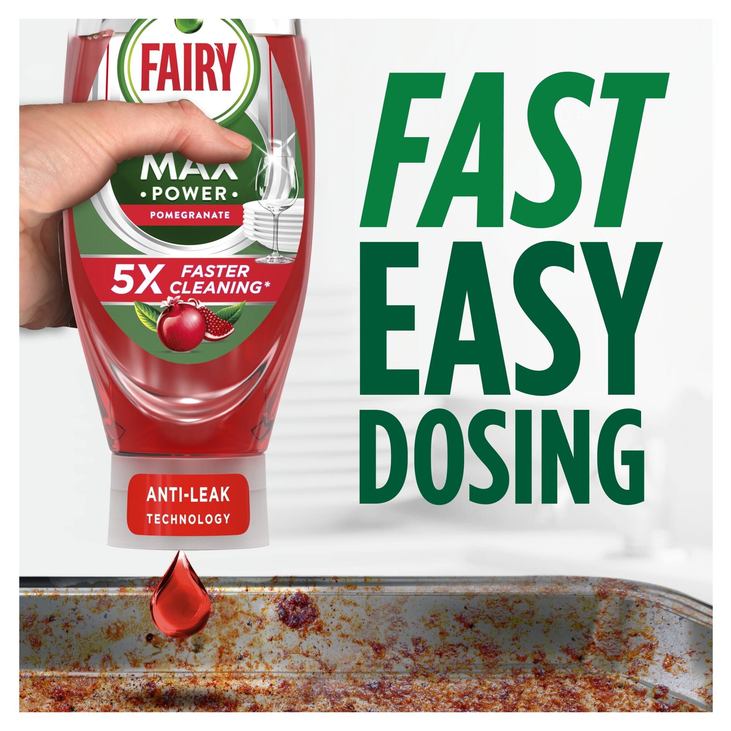 Fairy Max Power Pomegranate Dishwashing Liquid 660ml thumbnail 3