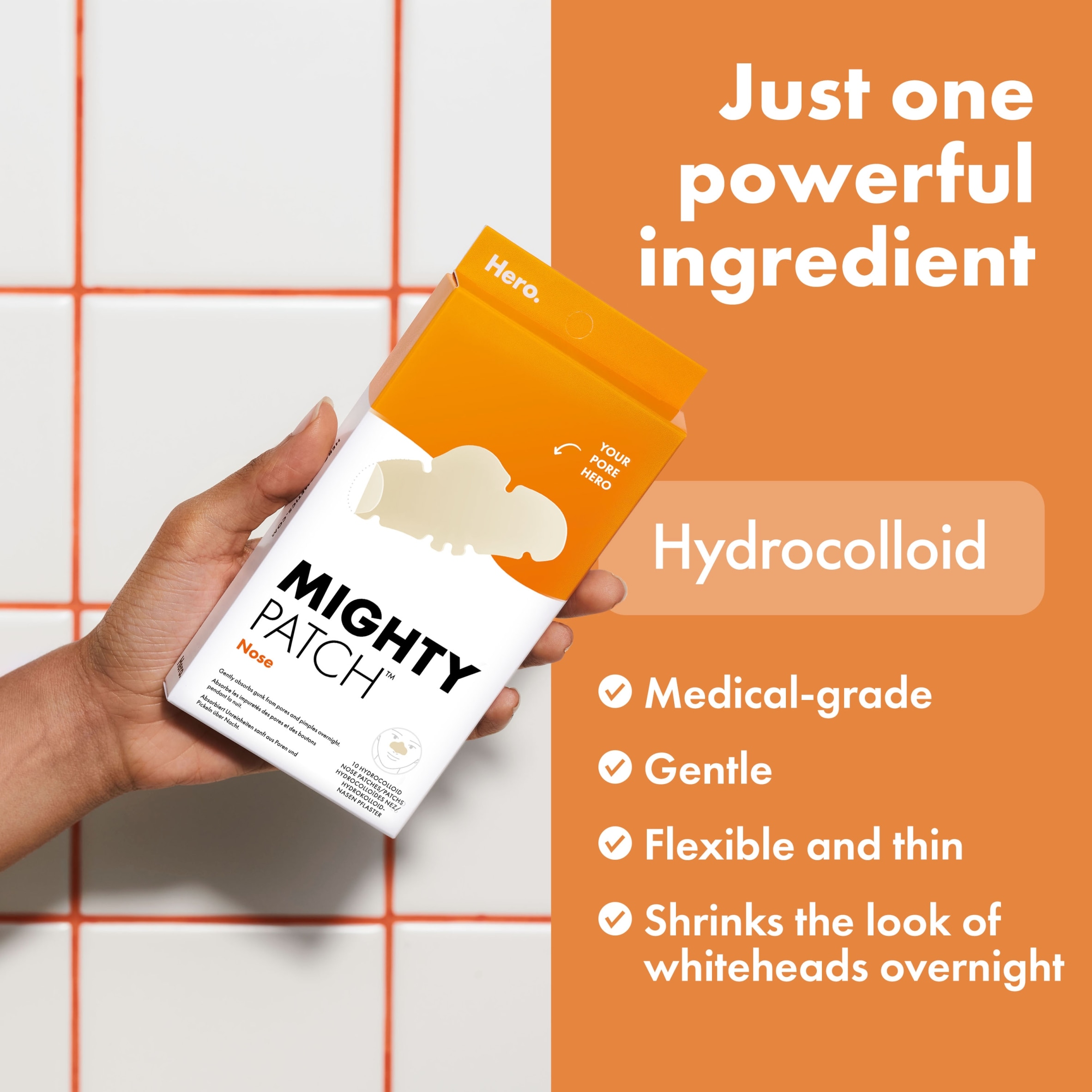 Hero Mighty Patch Hydrocolloid Nose Patches x10 thumbnail 5