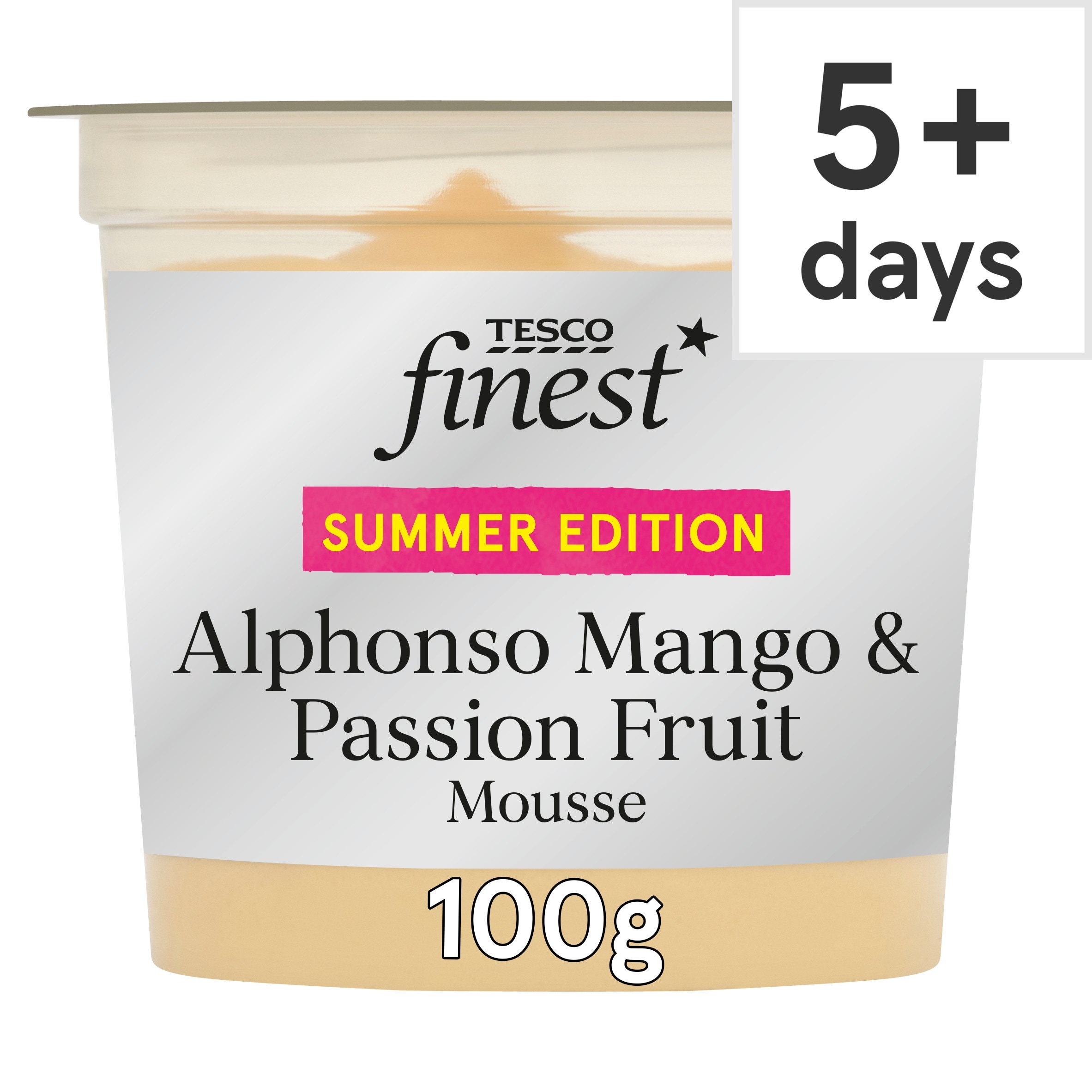 Tesco Finest Alphonso Mango & Passionfruit Mousse 100g