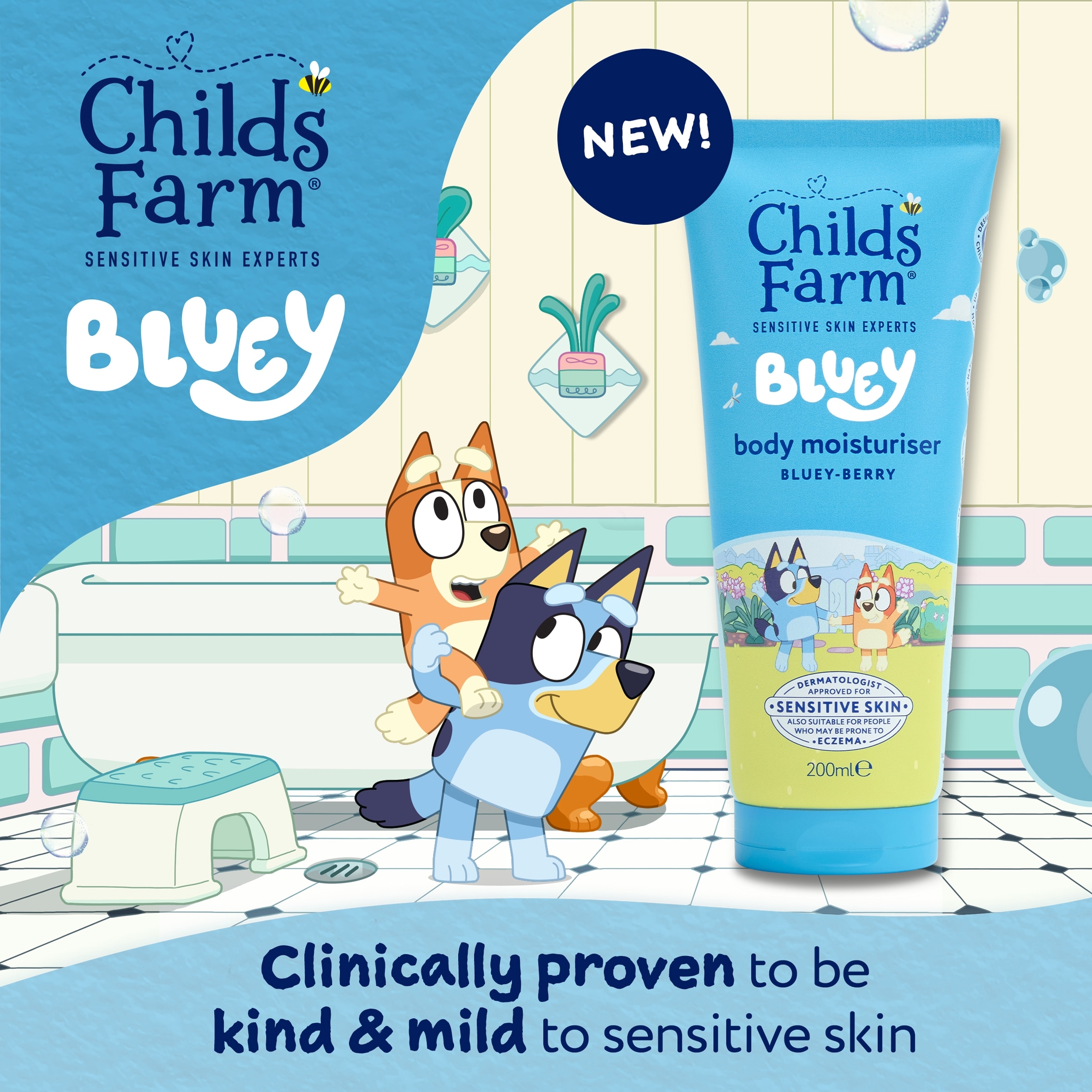 Childs Farm and Bluey, Moisturiser, Bluey-Berry, 200ml thumbnail 2