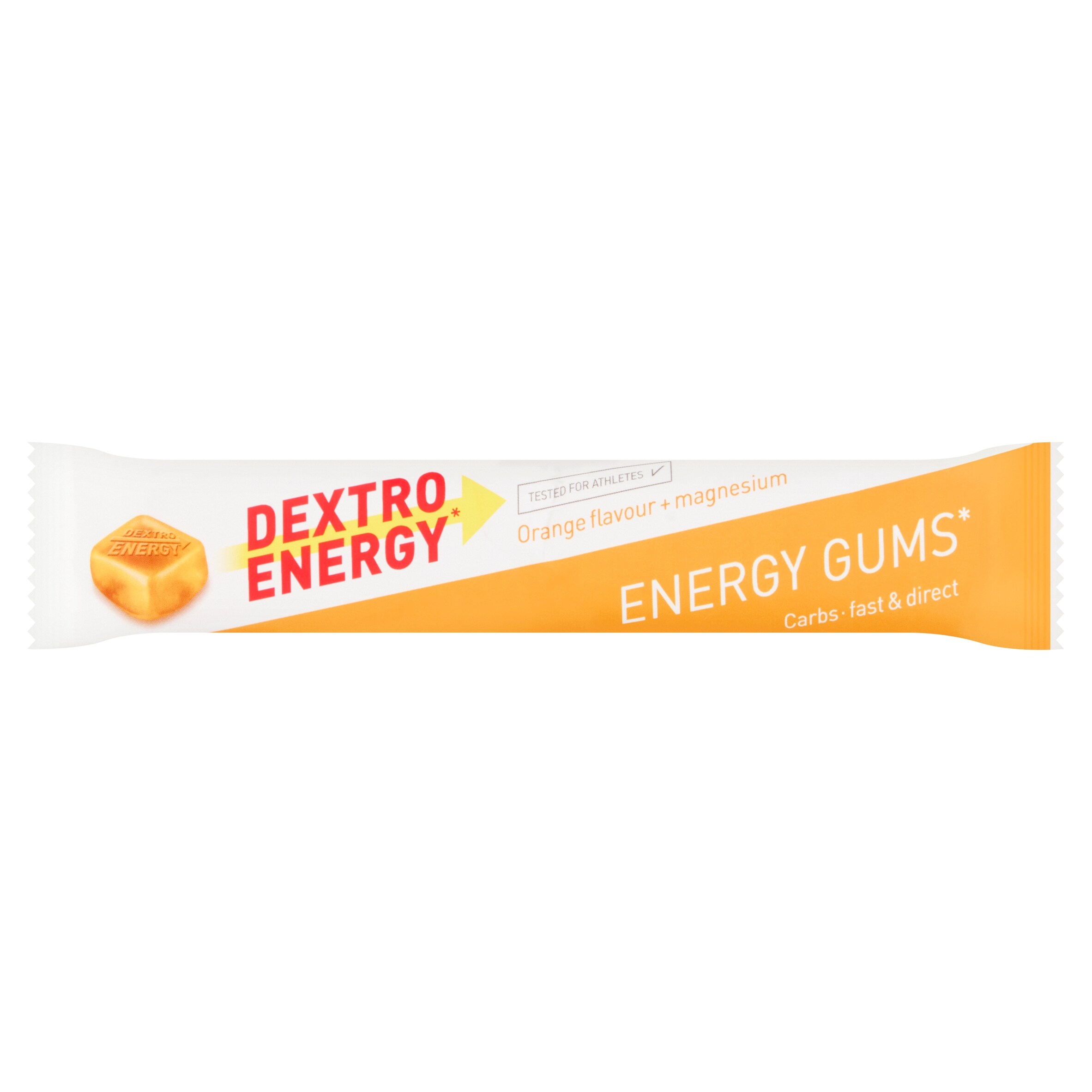 DEXTRO Energy - Orange Flavour + Magnesium Energy Gums 45g