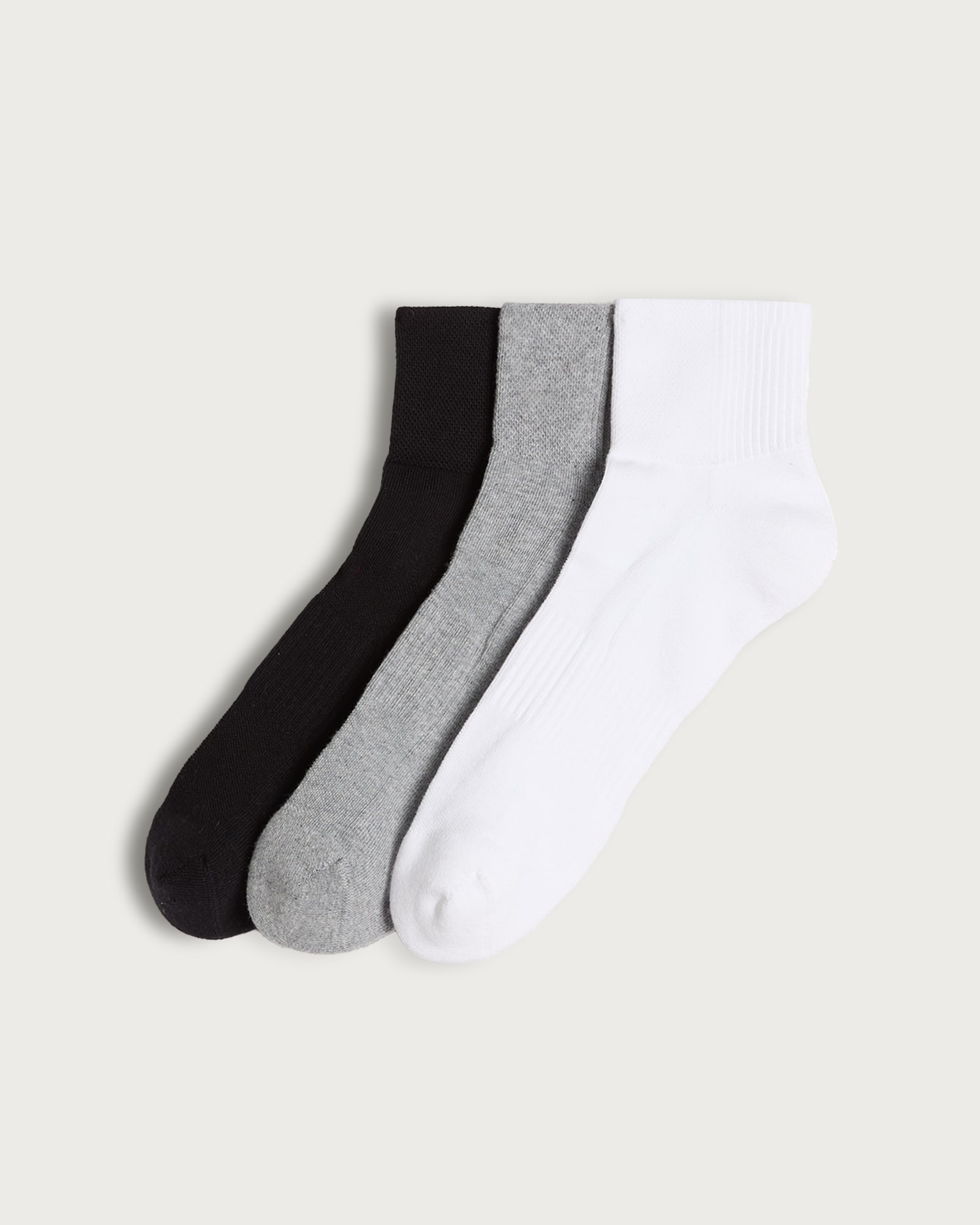 F&F Active 3-Pack Cotton Rich Mid Length Sports Socks in Multi
