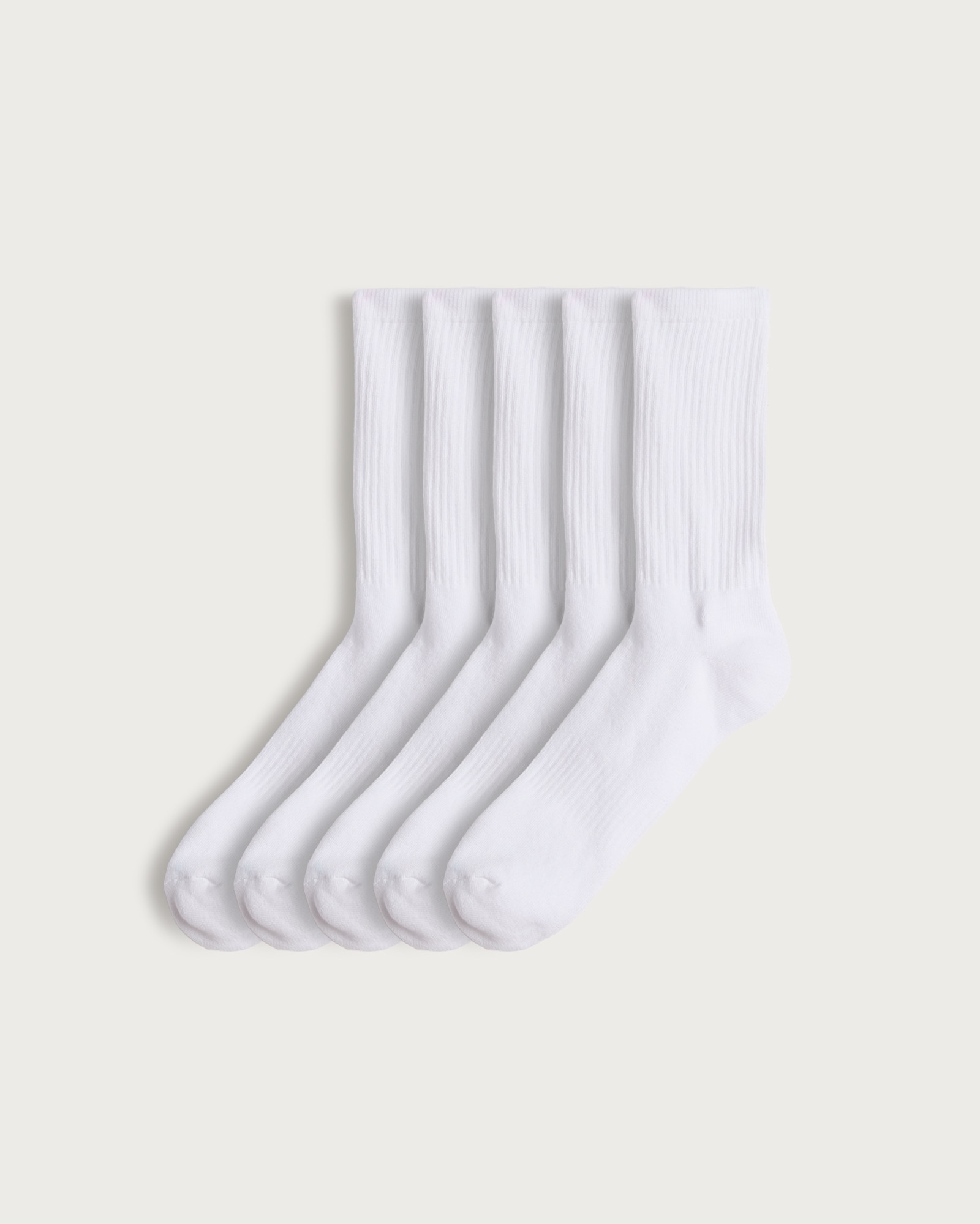 F&F Active 5-Pack Cotton Rich Sports Socks in White