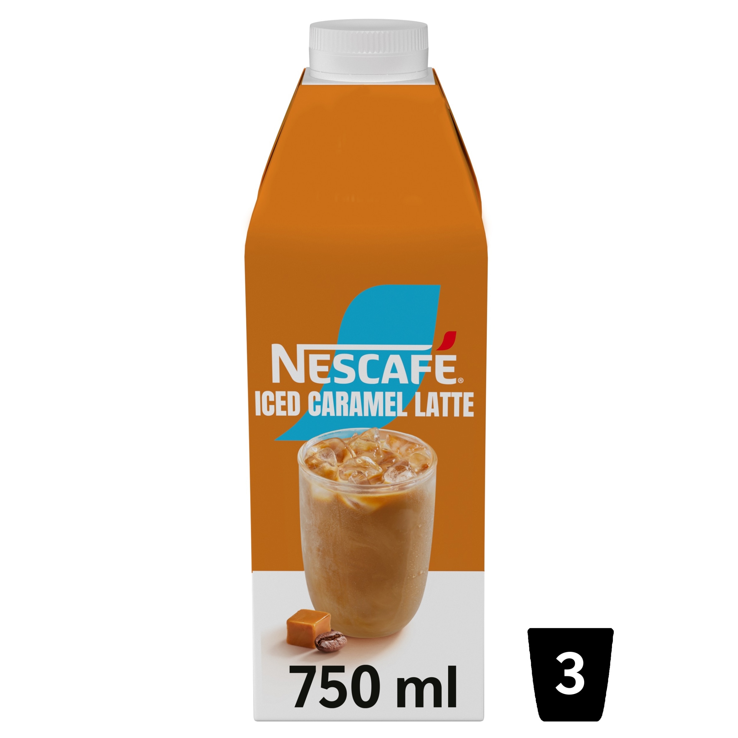 Nescafe Iced Coffee Caramel Flavour Latte 750ml 
