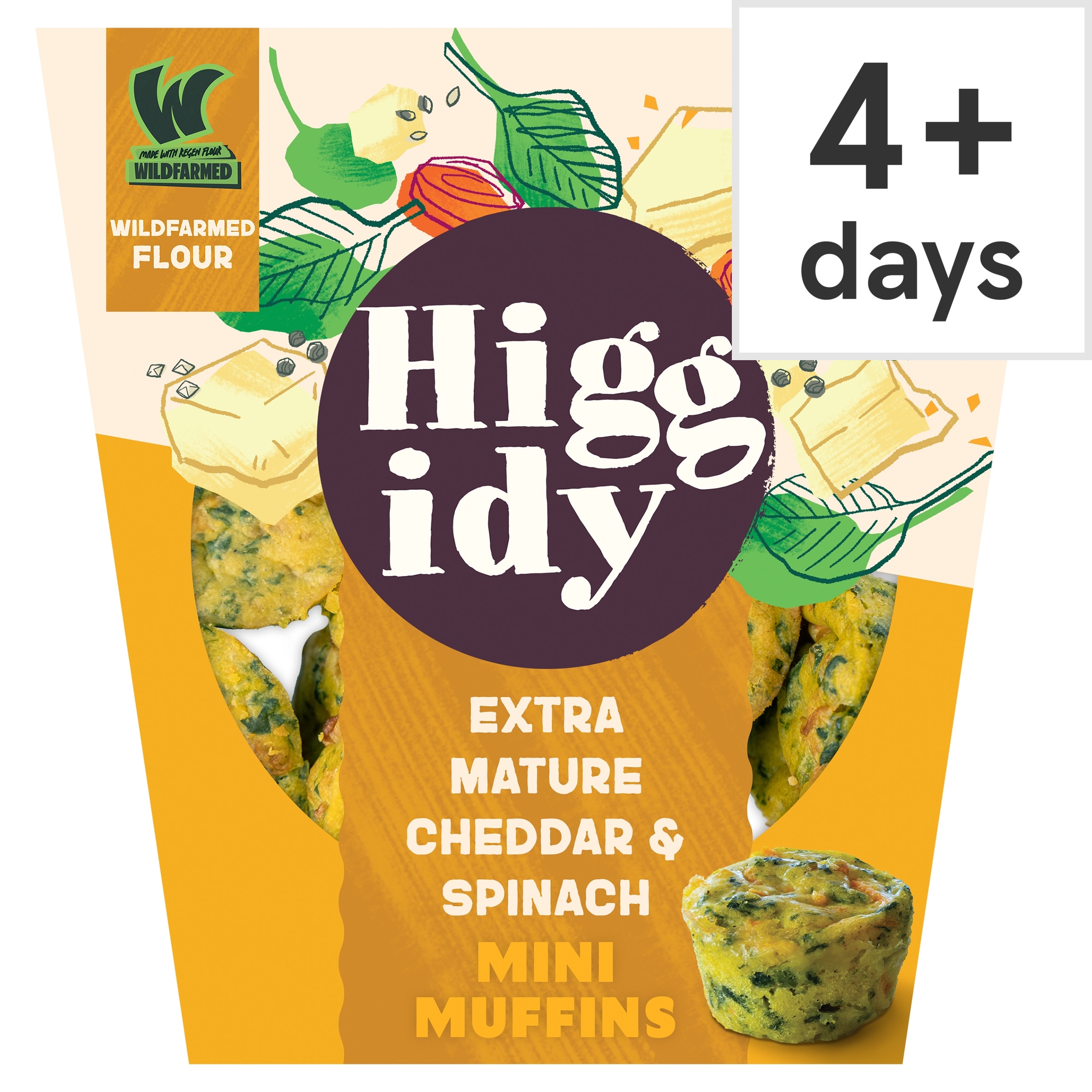 Higgidy Mature Cheddar & Spinach Muffins