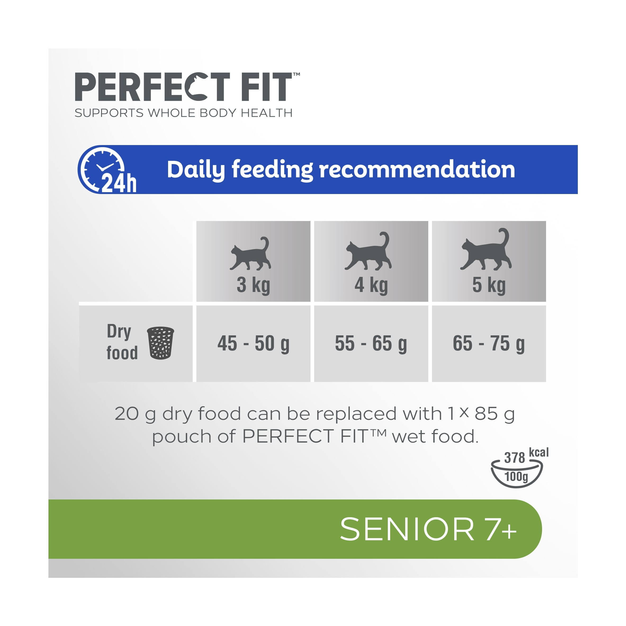 PERFECT FIT Cat Complete Dry Food Senior 7+ Chicken 2.8kg thumbnail 5