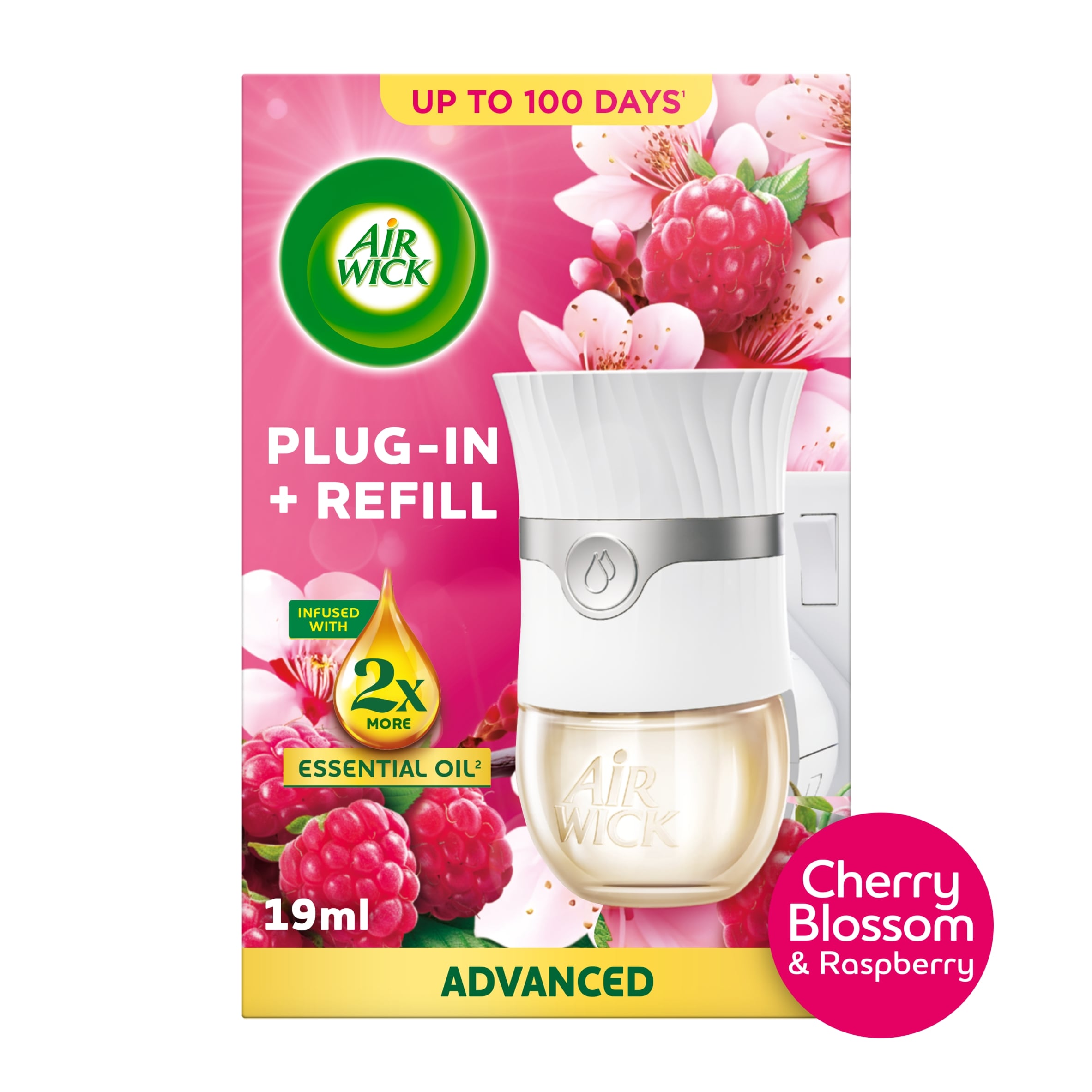 Air Wick Plug-In Kit Cherry Blossom & Raspberry Air Freshener 19ml