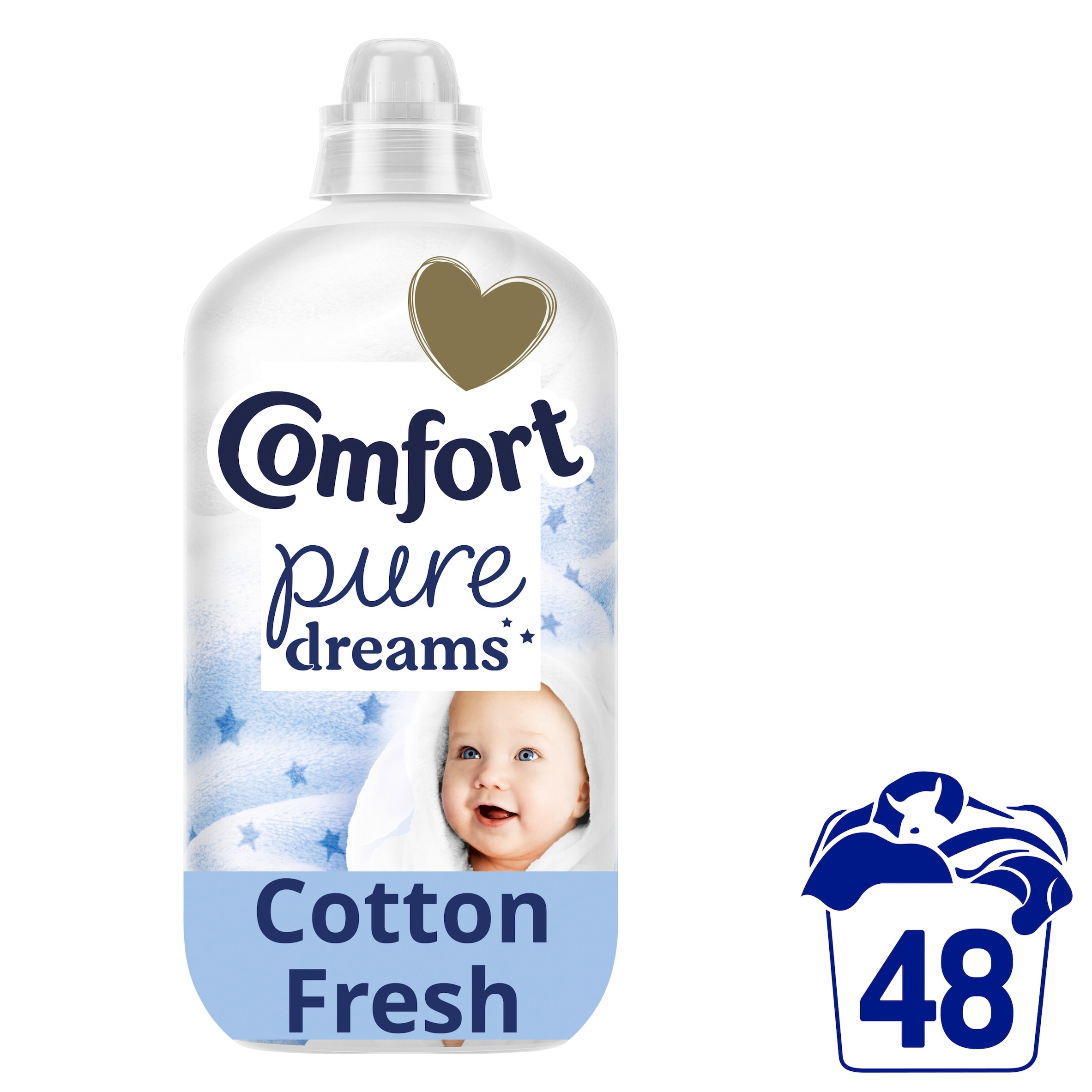 Comfort Pure Dreams Fabric Conditioner Cotton Fresh 48 Washes 1440ml