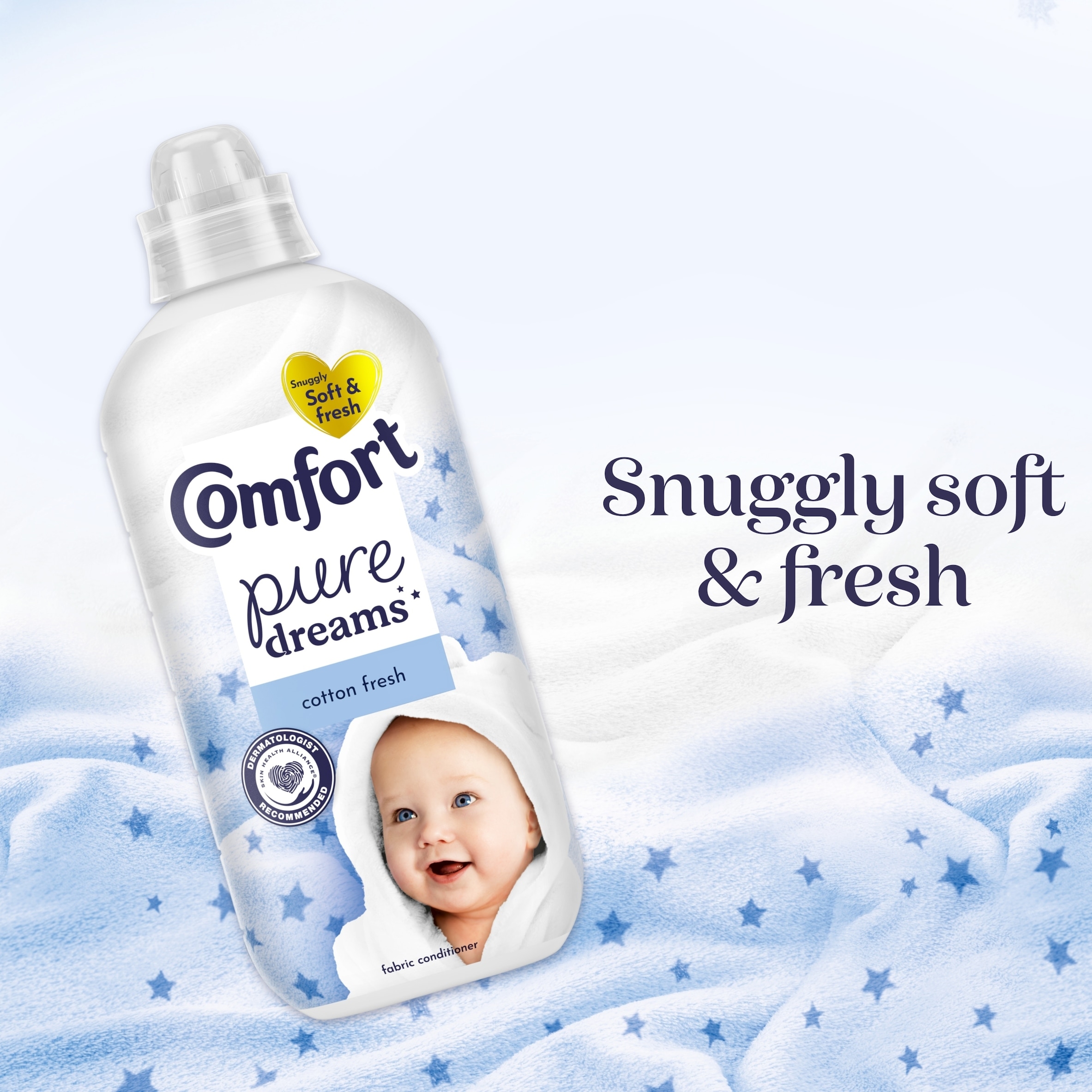 Comfort Pure Dreams Fabric Conditioner Cotton Fresh 48 Washes 1440ml thumbnail 4