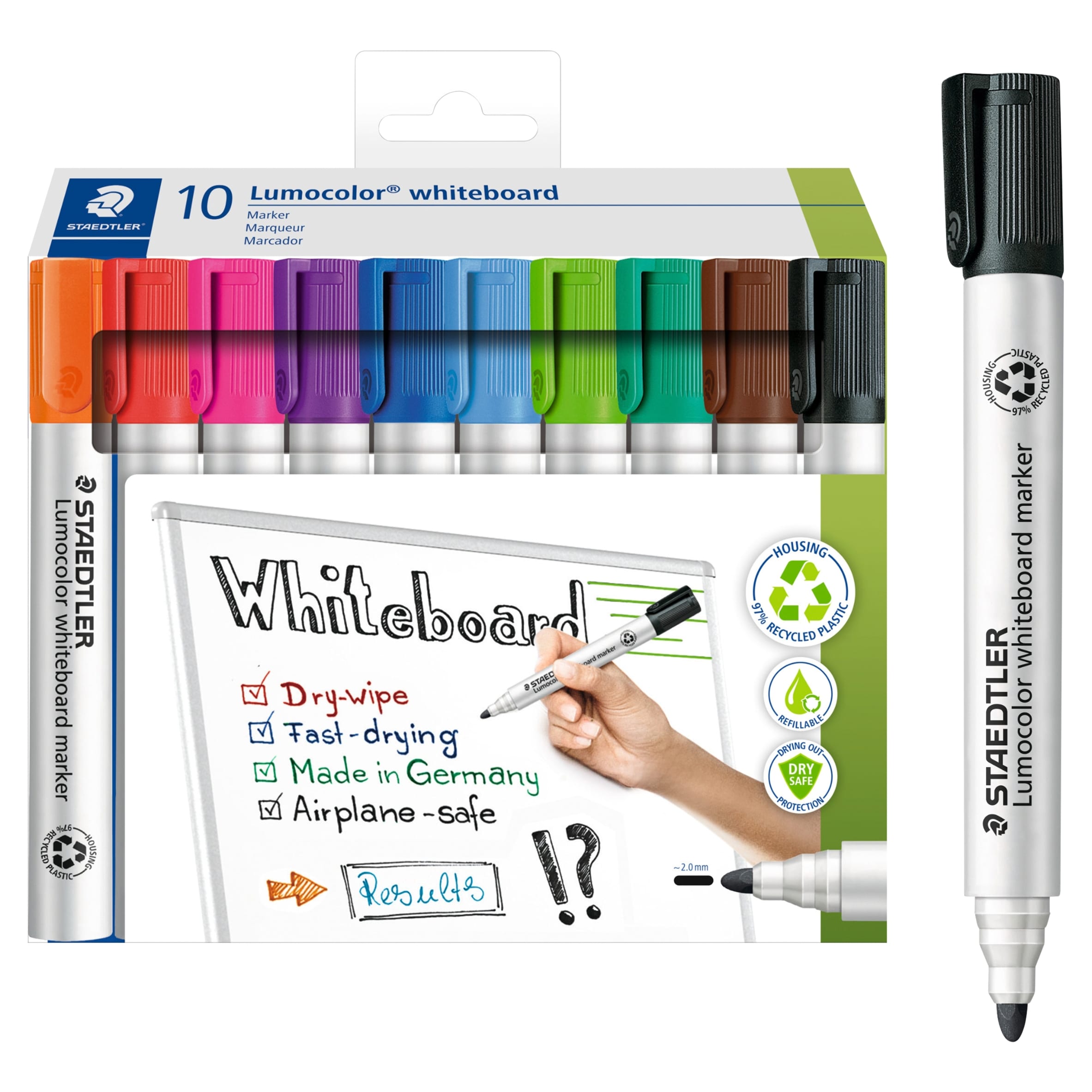 Staedtler Whiteboard Markers 10pk