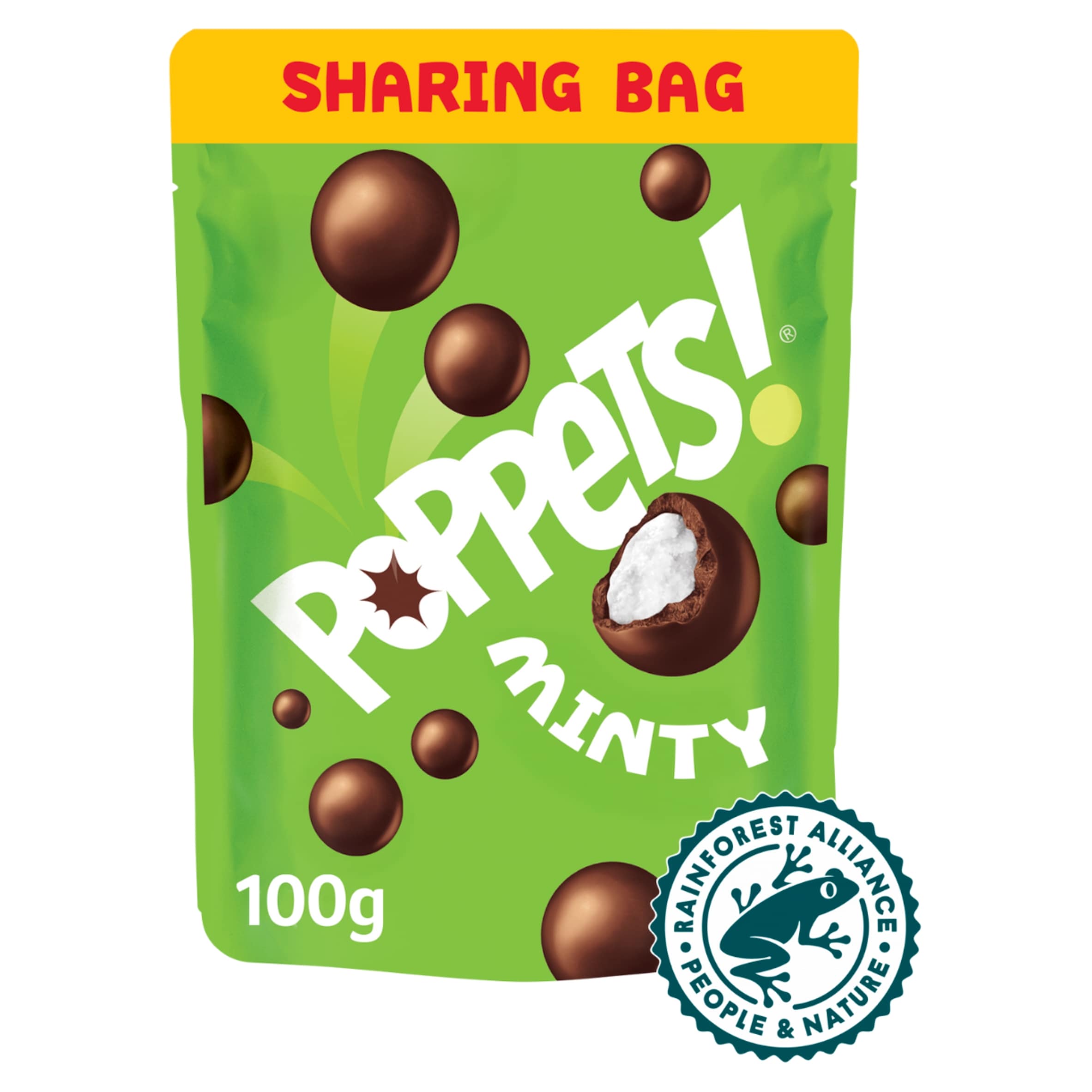 POPPETS MINTY POUCH 100G