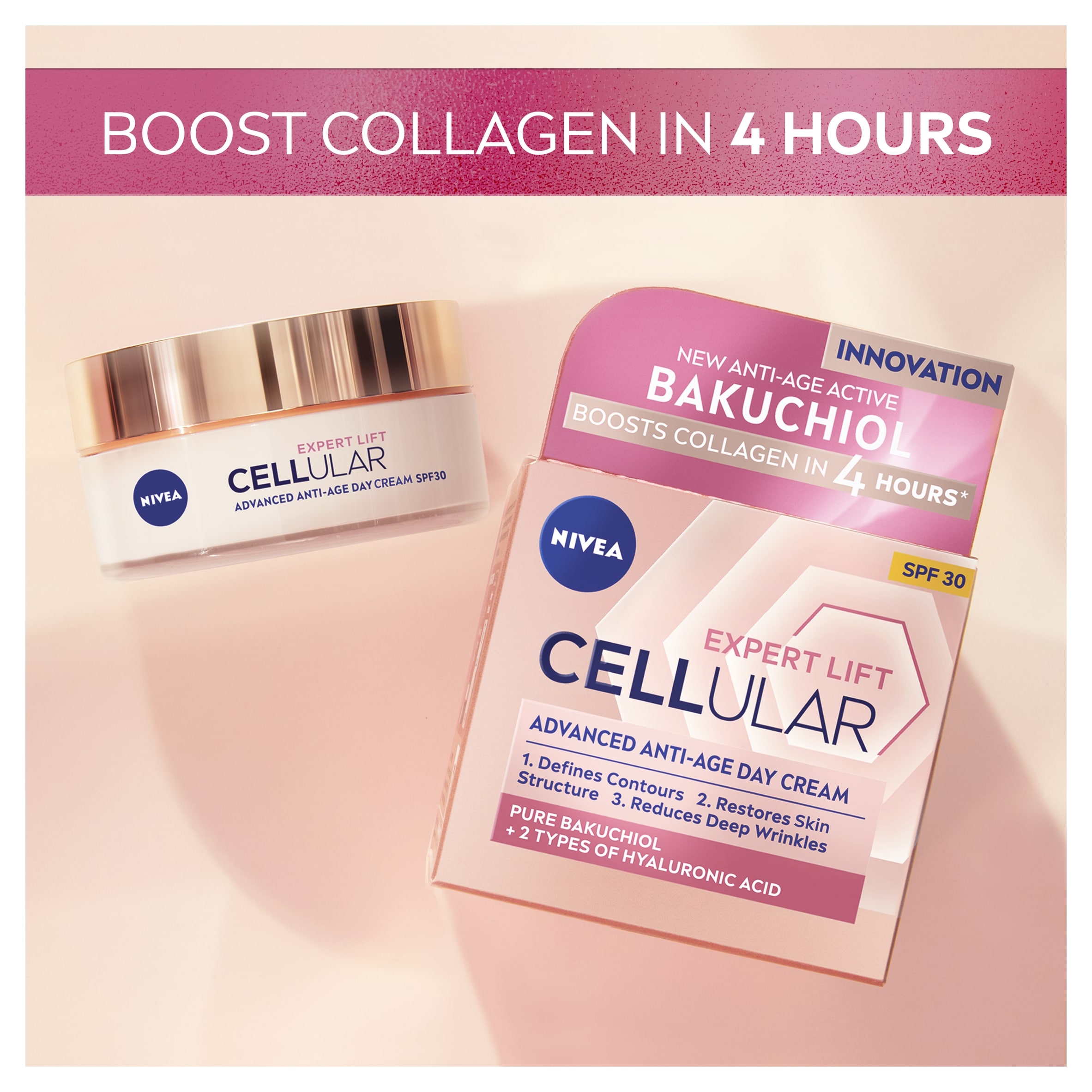 NIVEA Cellular Expert Lift Anti Age Day Cream Moisturiser 50ml thumbnail 2