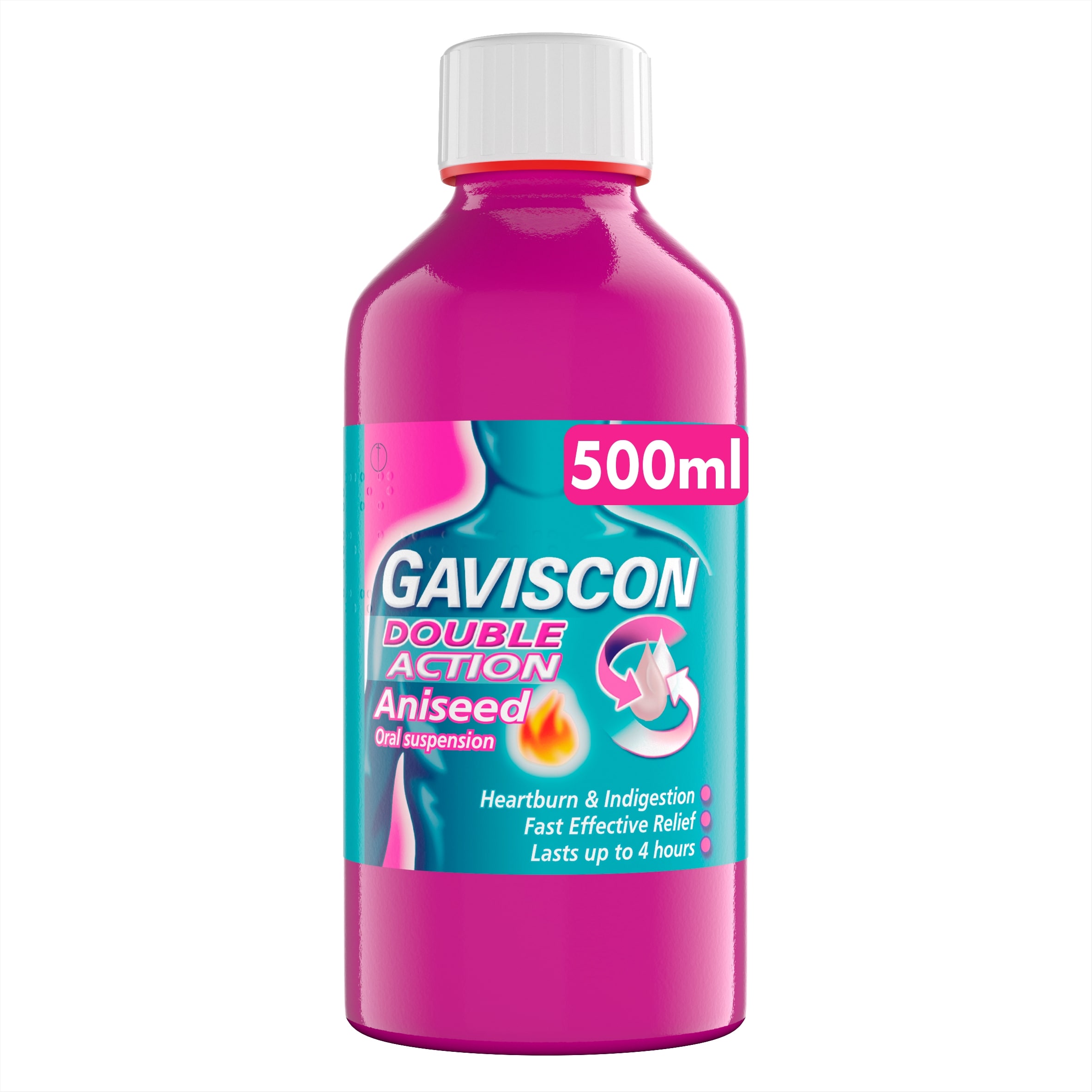 Gaviscon Double Action Heartburn & Indigestion Liquid Aniseed 500ml