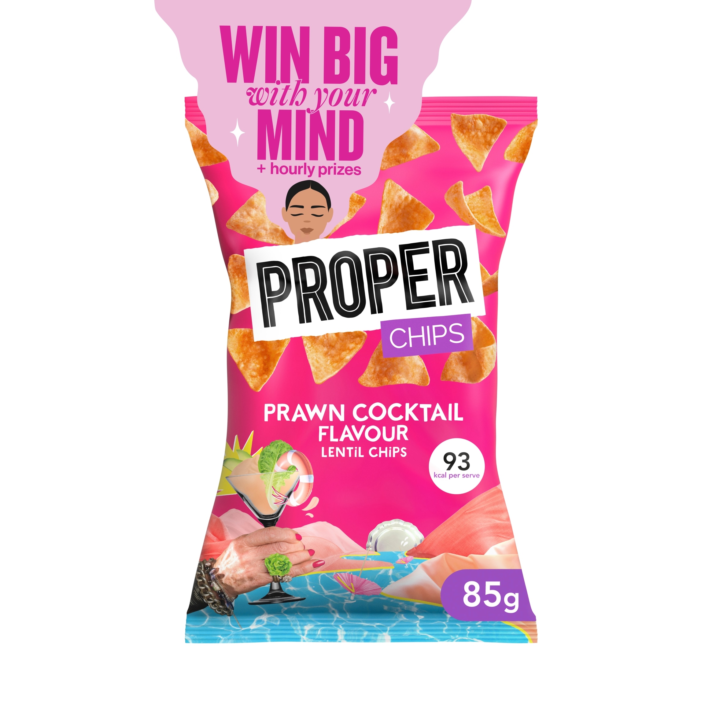 PROPERCHIPS Prawn Cocktail Lentil Chips