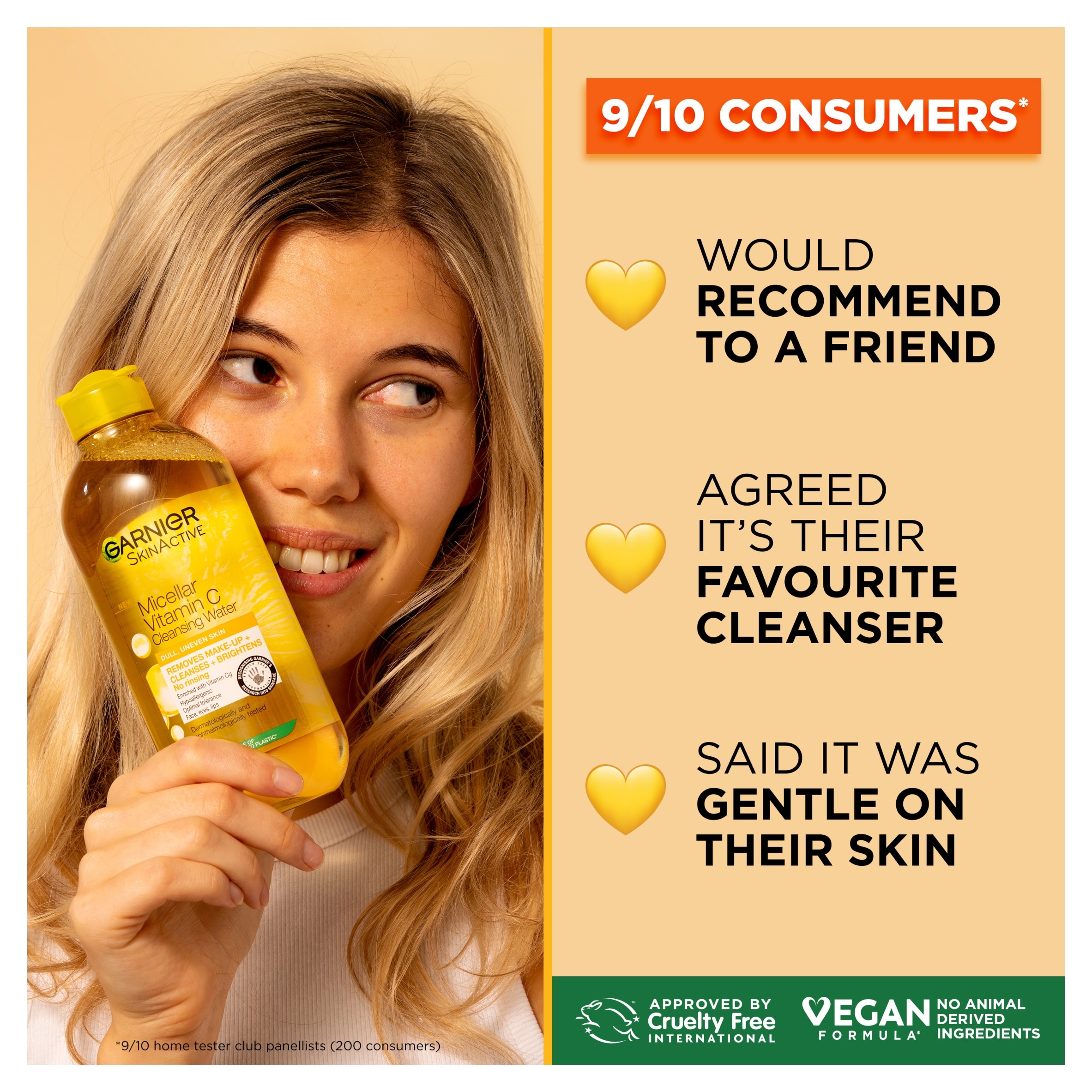 Garnier Skin Active Micellar Vitamin C Cleansing Water 700ml thumbnail 2
