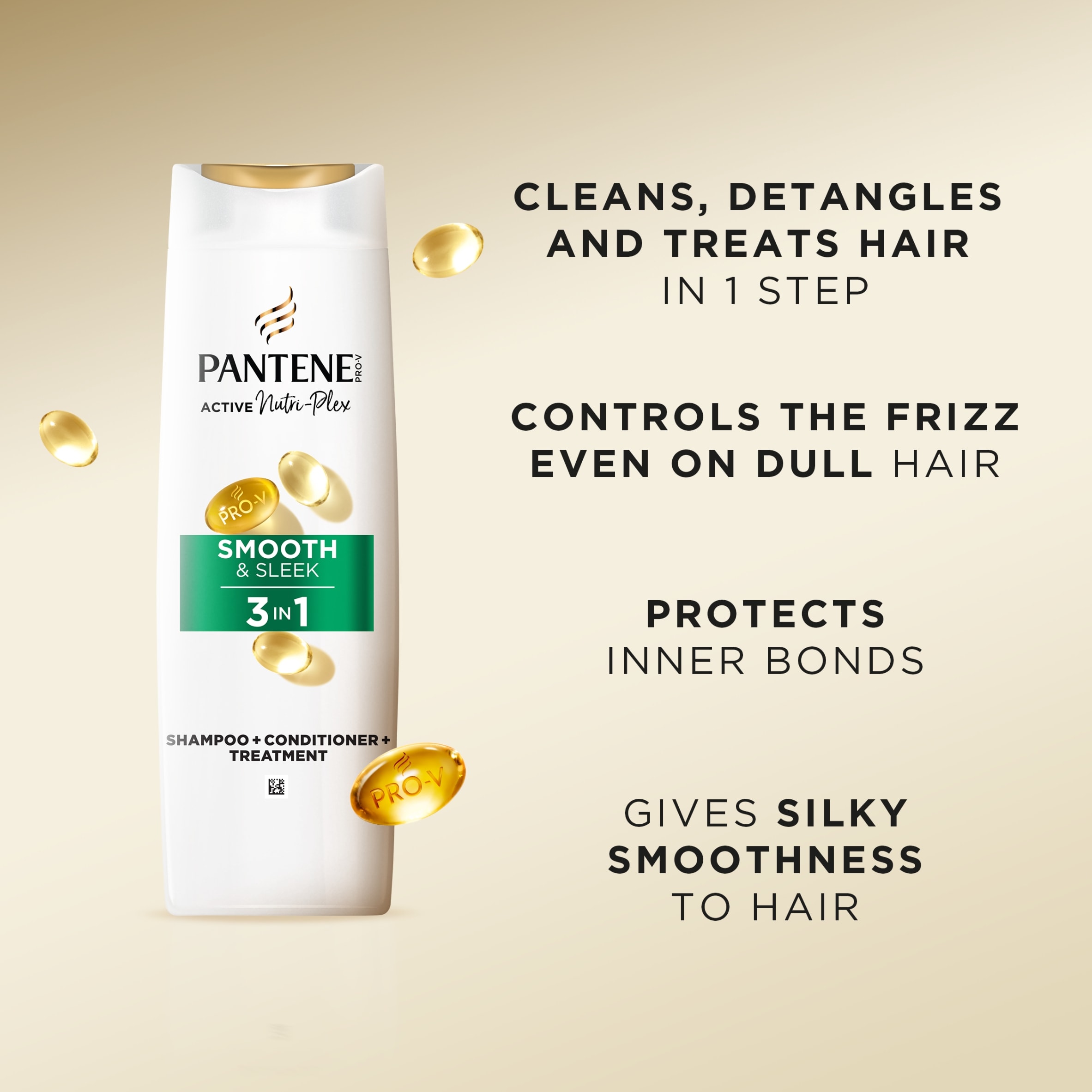 Pantene Pro-V Active Nutri-Plex Smooth & Sleek 3in1 400ML thumbnail 4