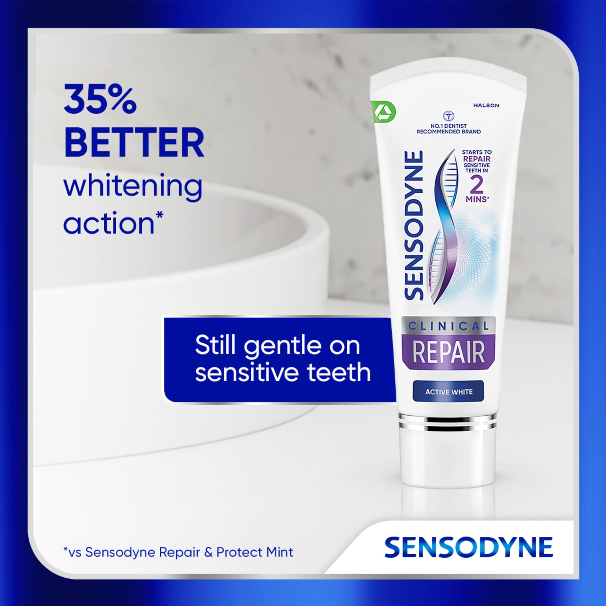 Sensodyne Clinical Repair Active White Toothpaste 75ml thumbnail 4