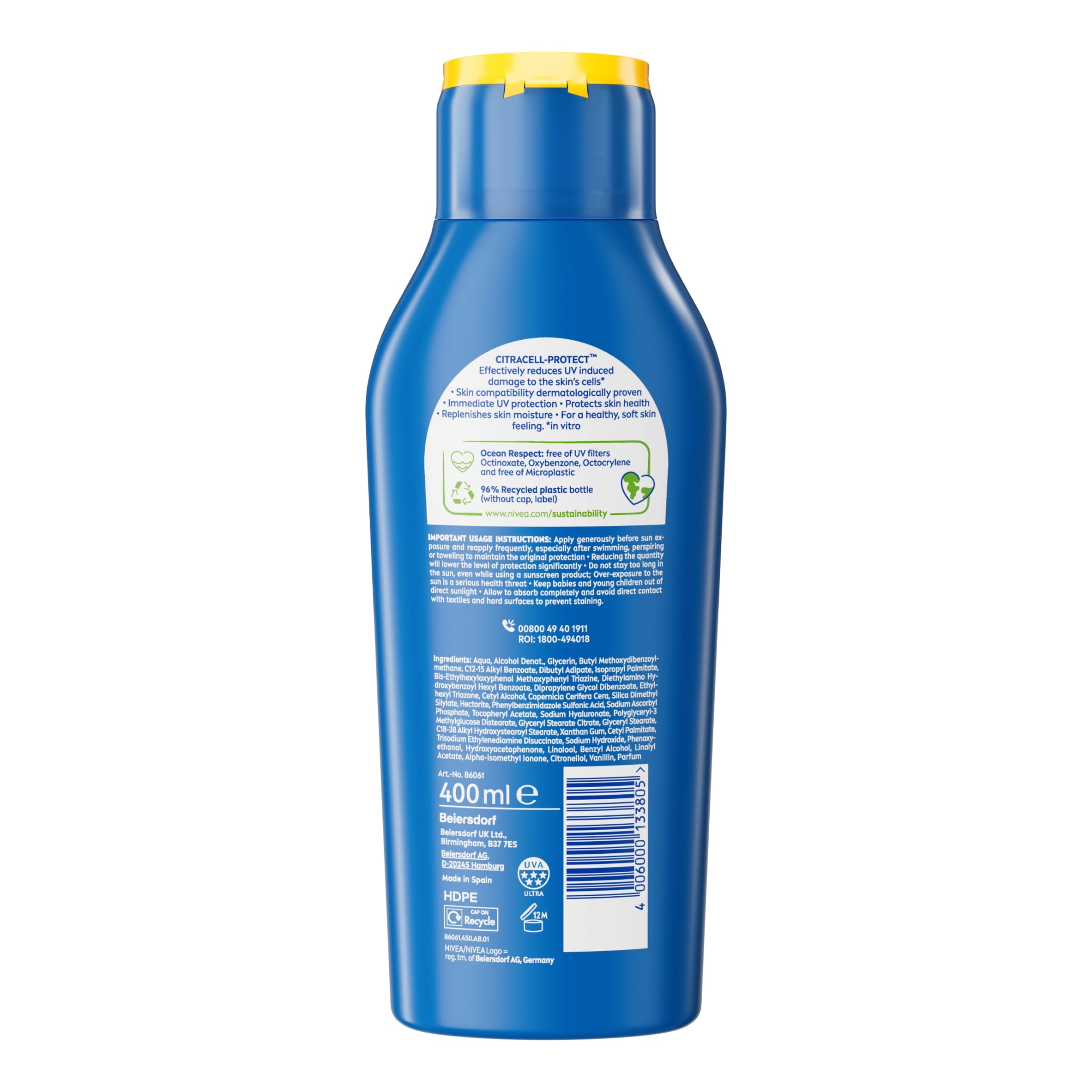 NIVEA SUN Protect & Moisture Sun Cream Lotion SPF50+ 400ml thumbnail 3