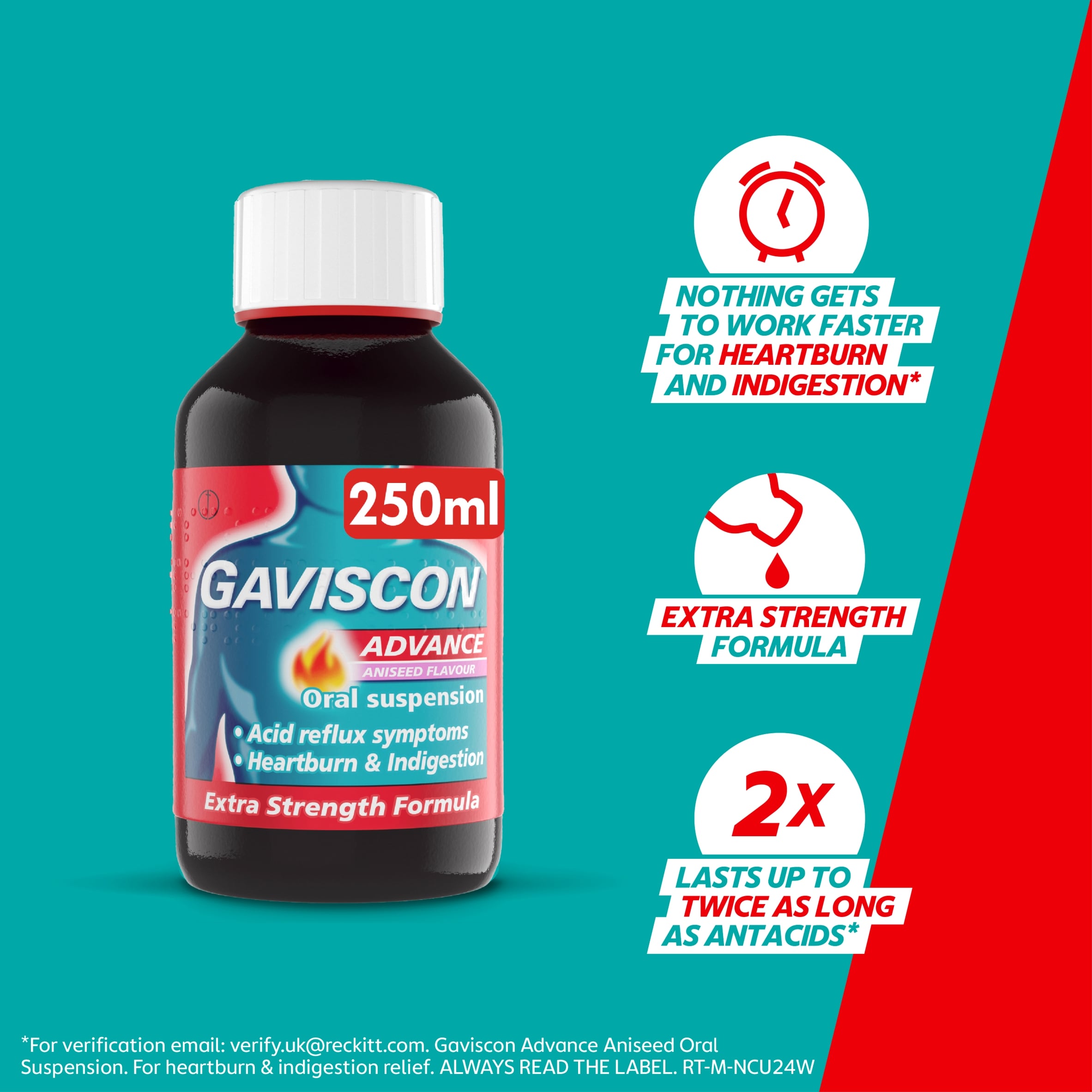 Gaviscon Advance Heartburn & Indigestion Liquid Aniseed 250ml thumbnail 4