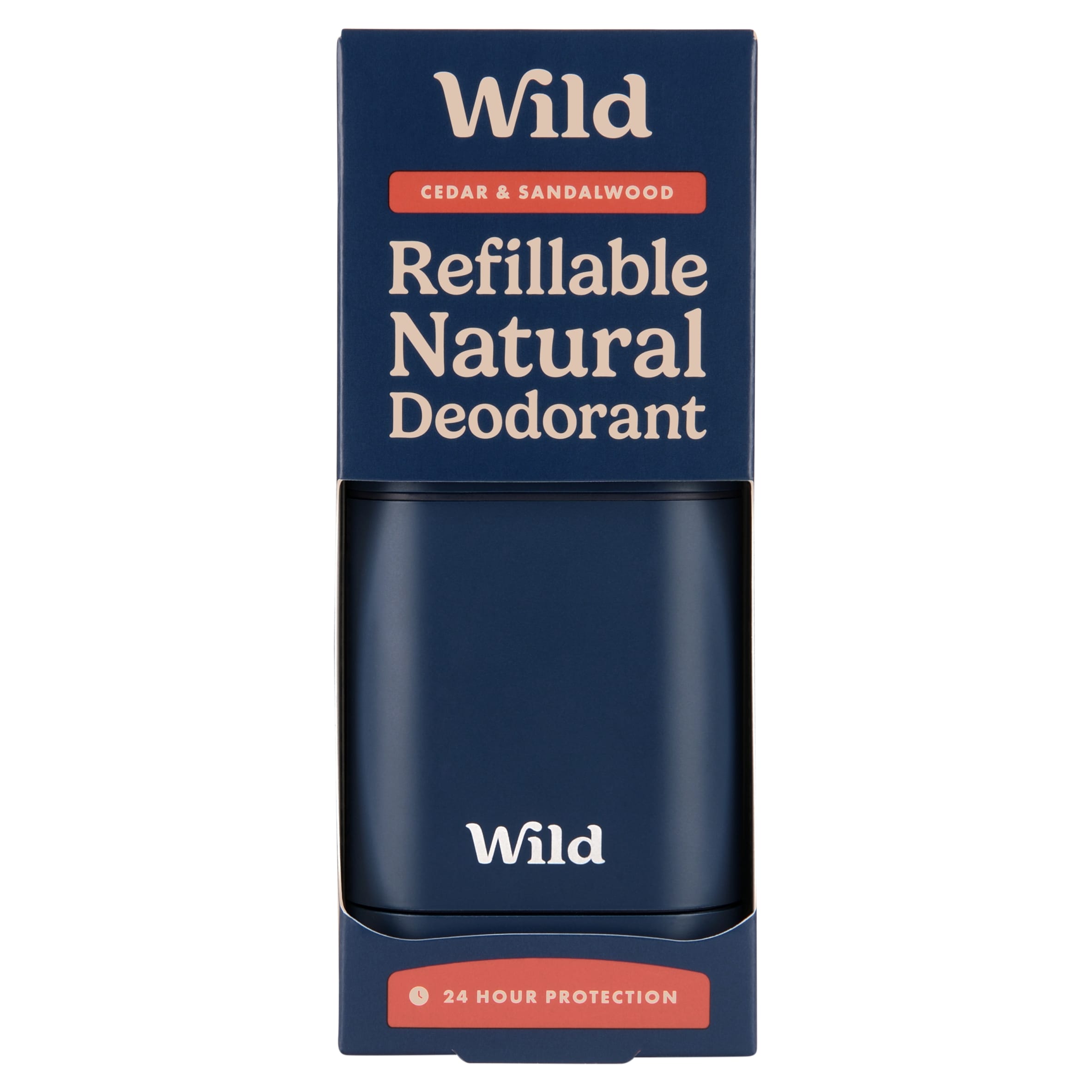 Wild Navy Blue Case and Cedar & Sandalwood Deodorant