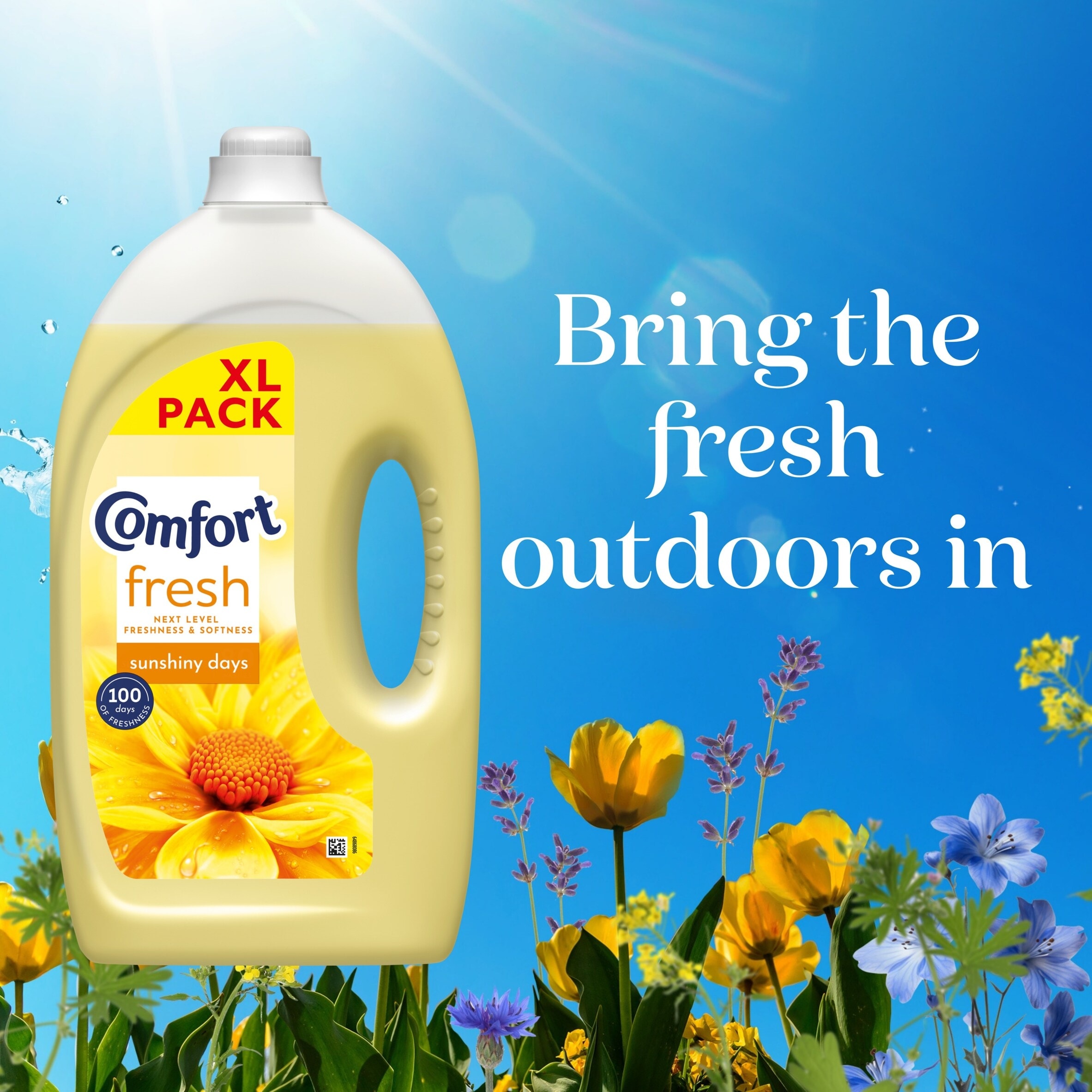 Comfort Fabric Conditioner Sunshiny Days 80 Washes 2400ml thumbnail 2