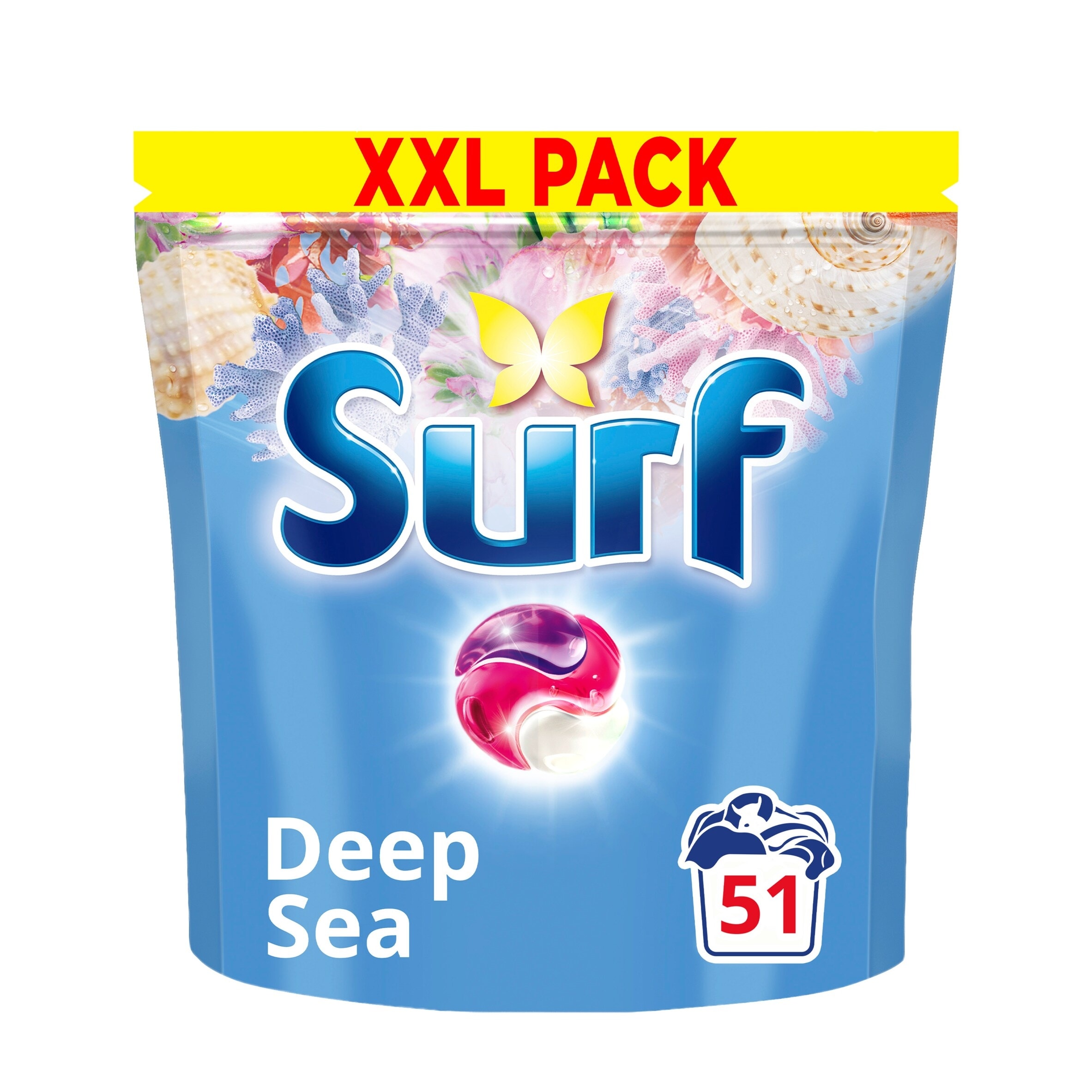 Surf Deep Sea 3 in 1 Laundry Washing Detergent Capsules, 51 Washes