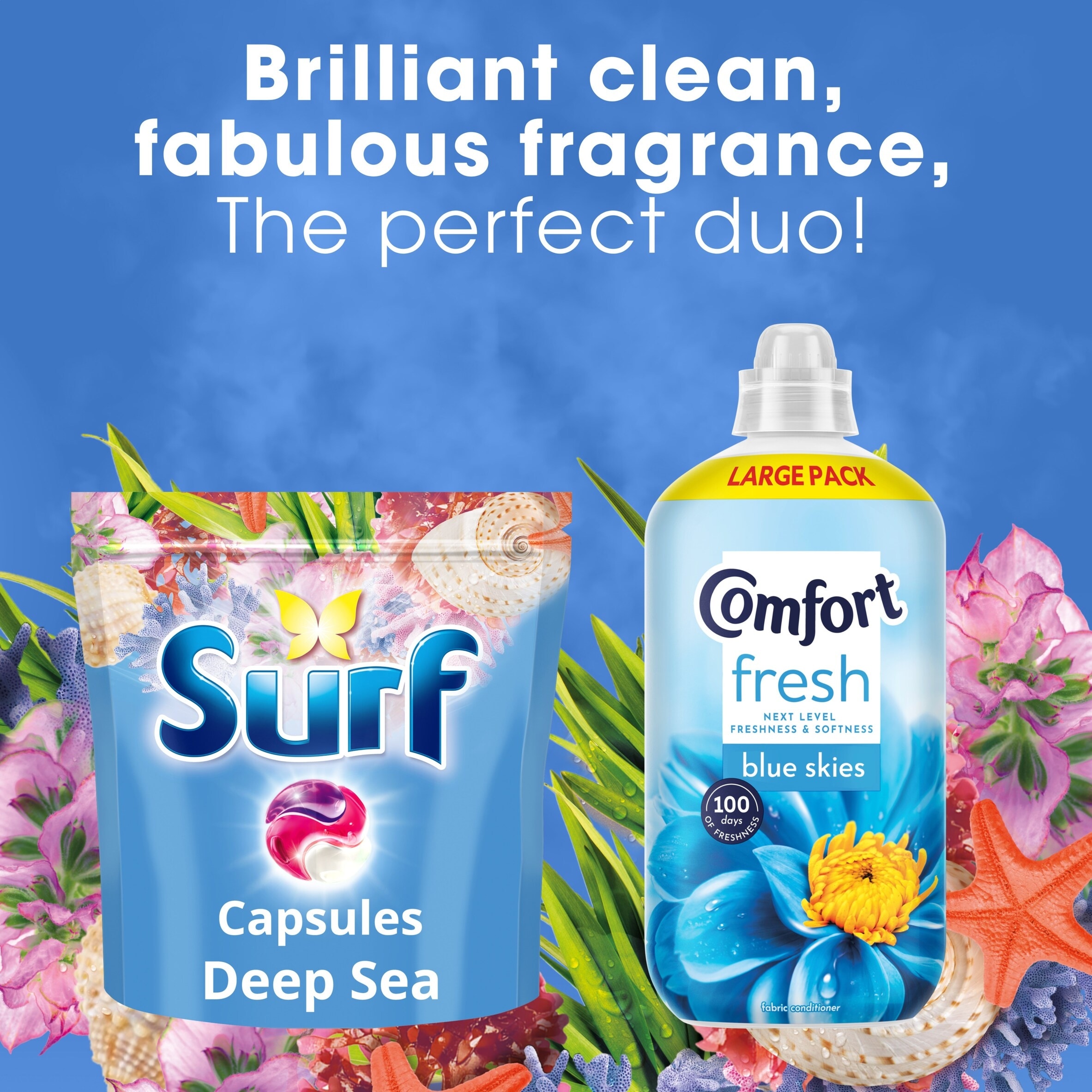 Surf 3 in 1 Deep Sea Washing Capsules 51 Washes 882g thumbnail 5