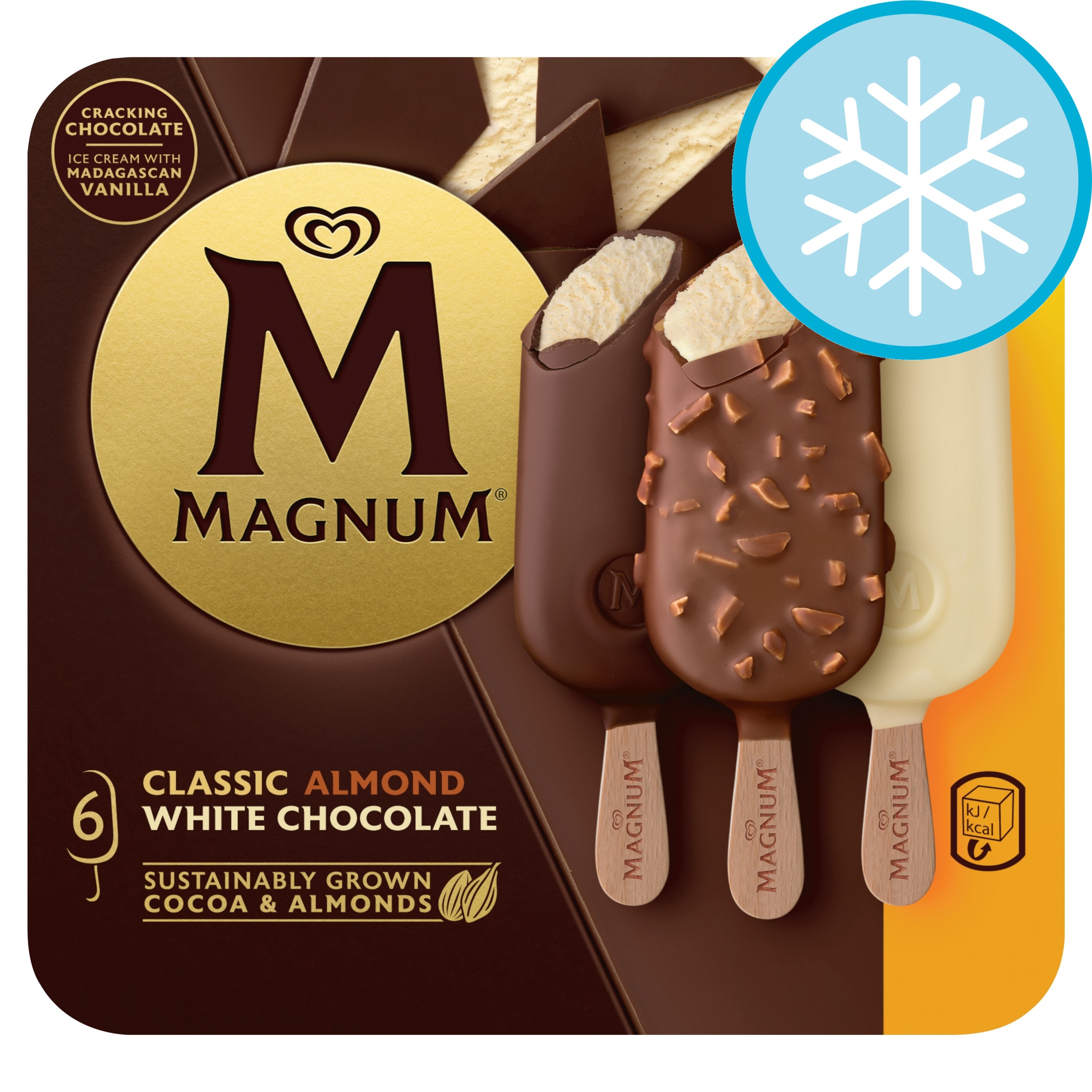 Magnum Classic, Almond & White Chocolate Ice Cream Sticks 6MP