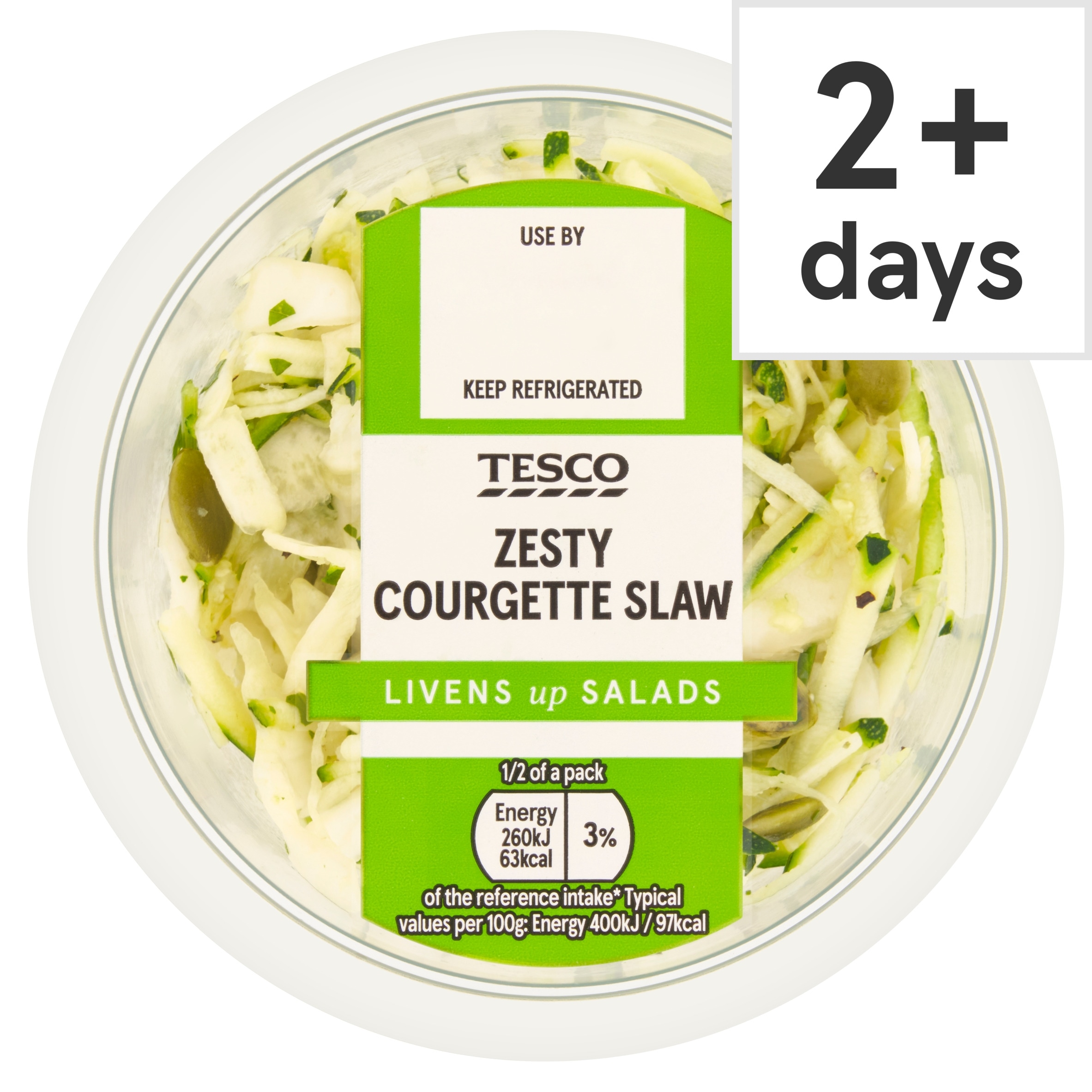 Tesco Zesty Courgette Slaw 130g