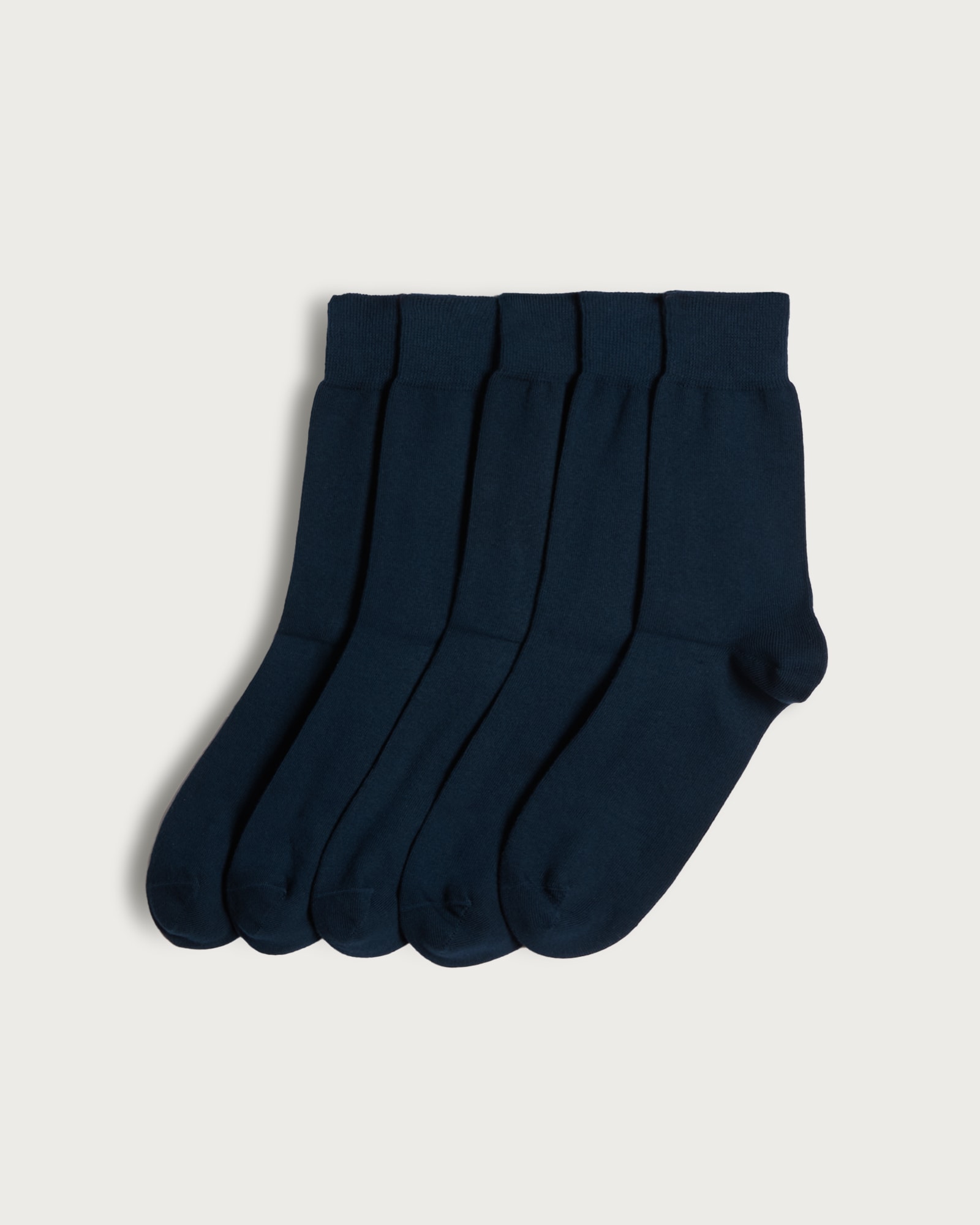 F&F 10-Pack Cotton Rich Ankle Socks in Navy