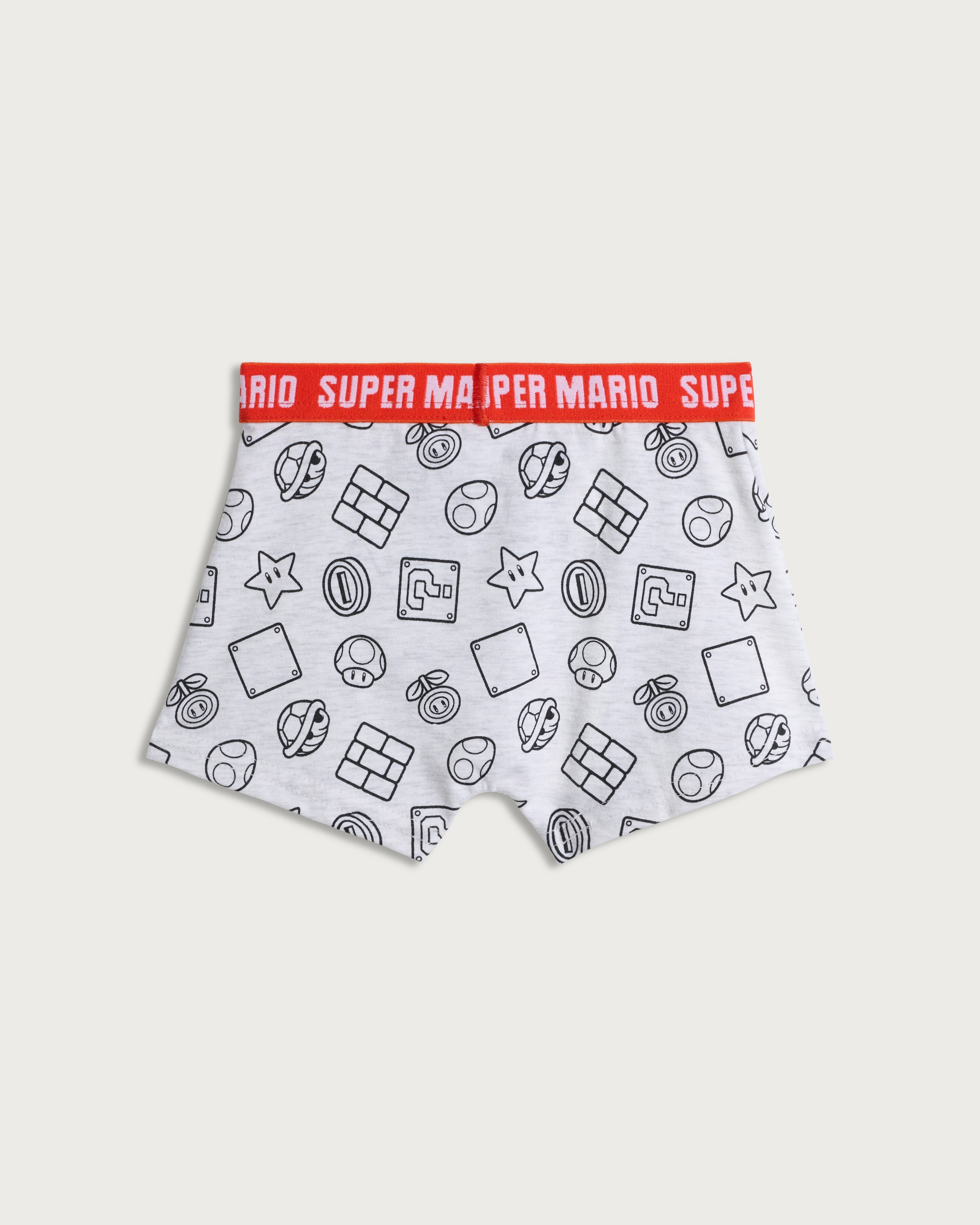 Super Mario 3-Pack Cotton Rich Trunks in Black Multi thumbnail 2