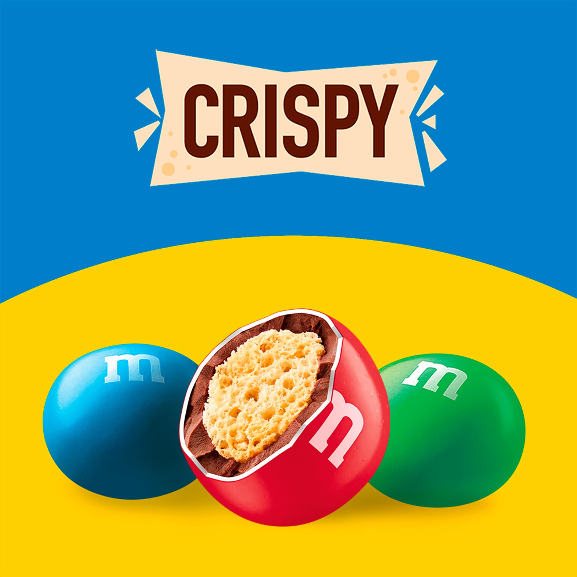 M&M's Crispy Milk Chocolate Pouch Bag 187g thumbnail 3