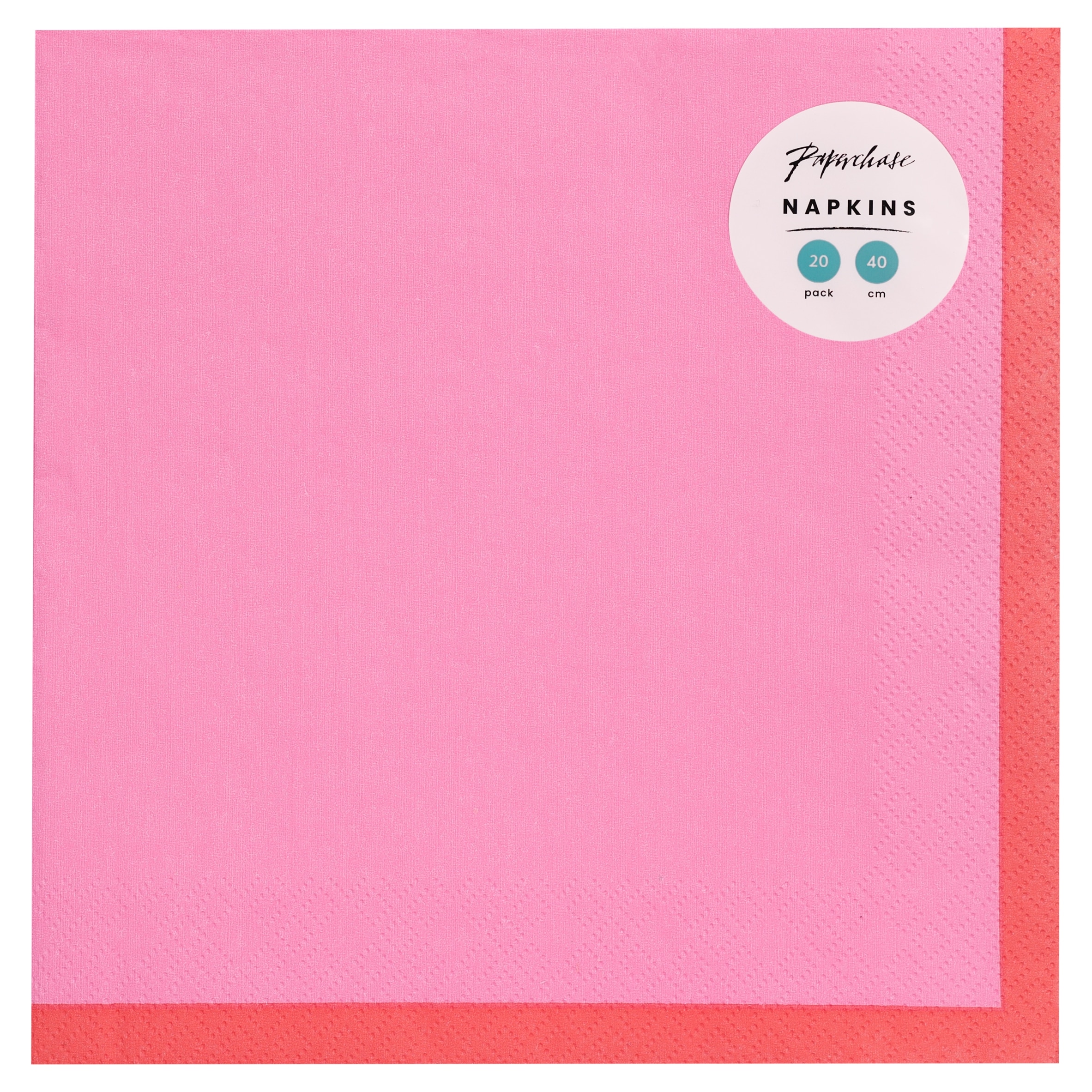 Paperchase pink/Red Napkin 20pk 40cm