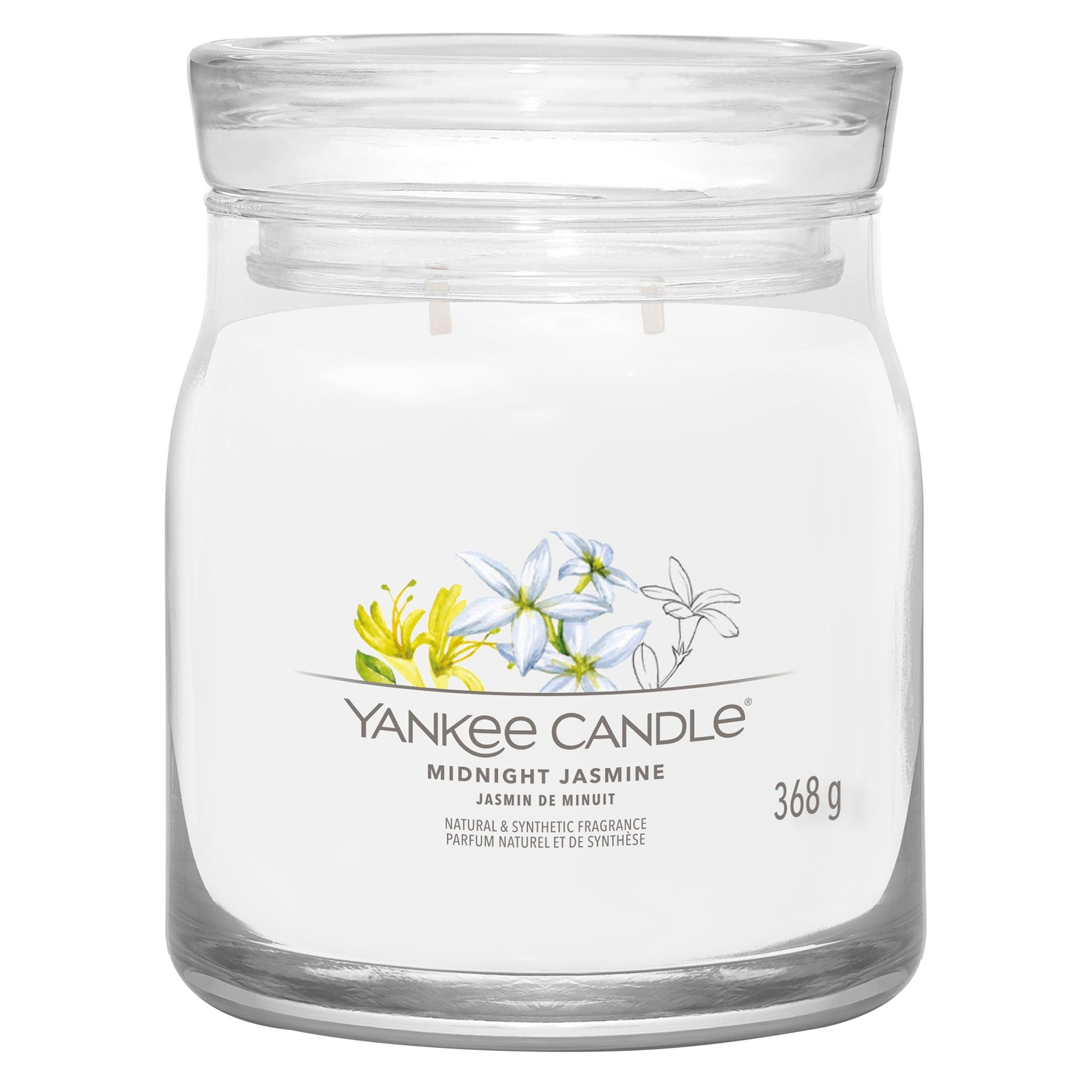 Yankee Signature Midnight Jasmine Medium Jar Candle 368g