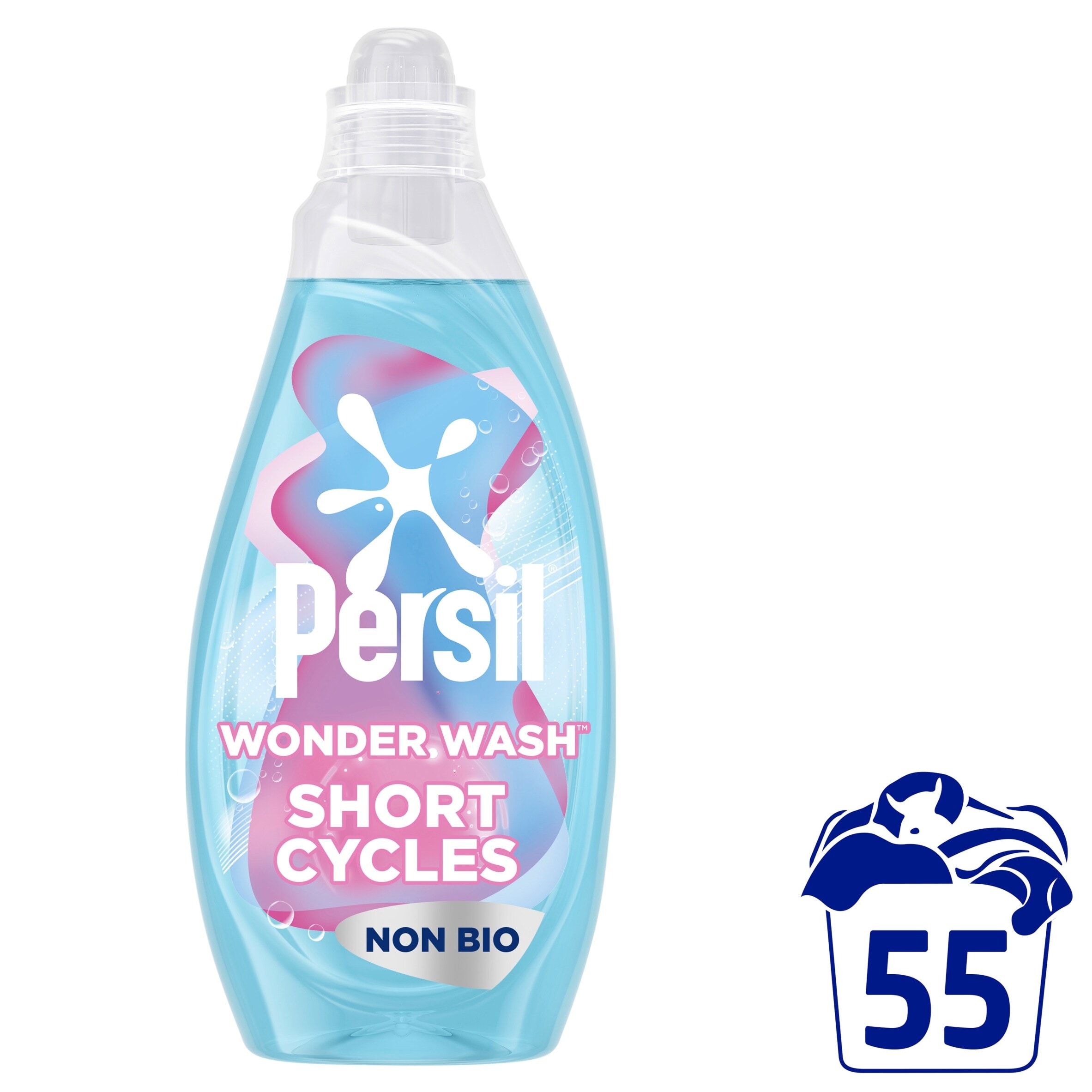 Persil Wonder Wash Sensitive Non Bio Laundry Detergent 55 Washes 1485ml