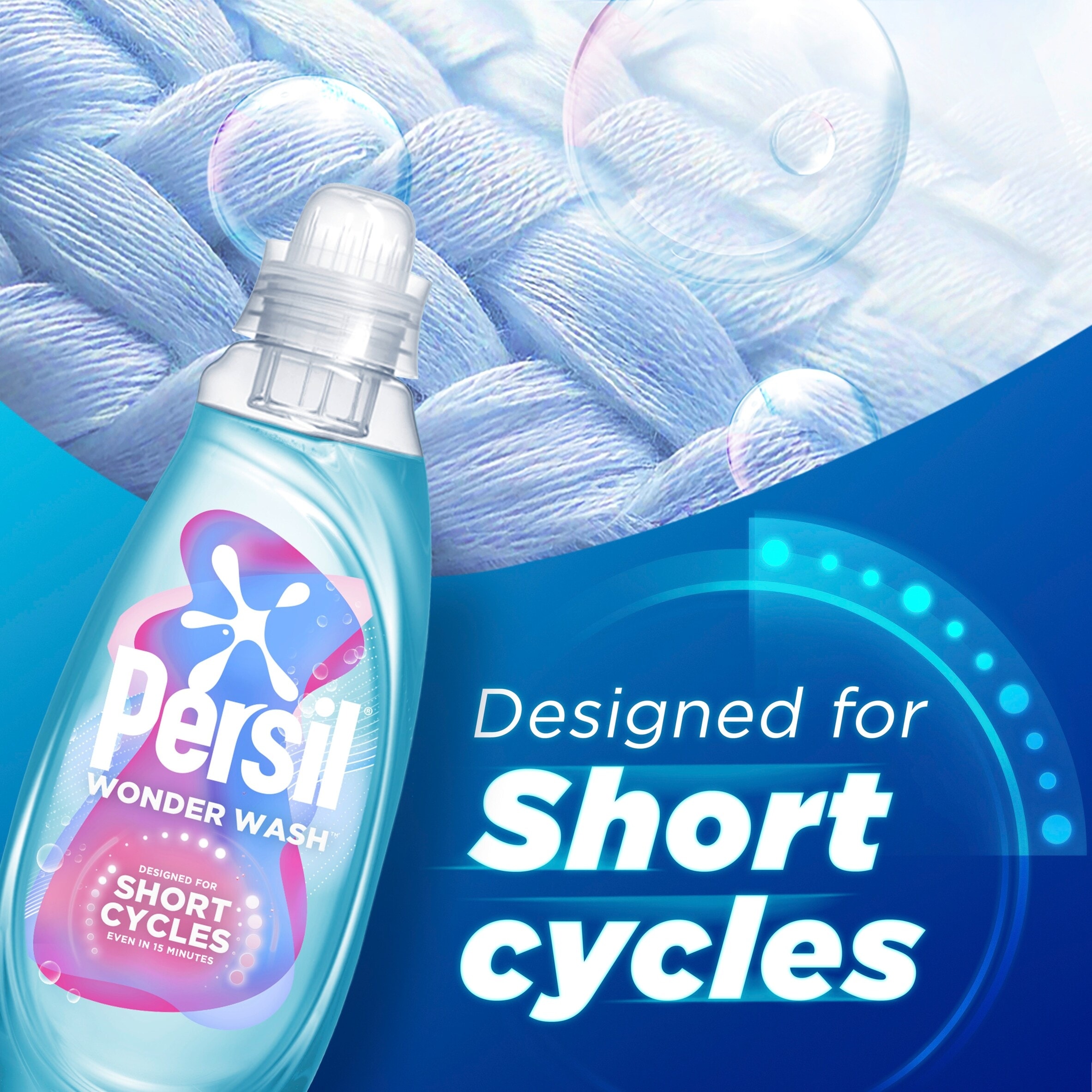 Persil Wonder Wash Sensitive Non Bio Laundry Detergent 55 Washes 1485ml thumbnail 5