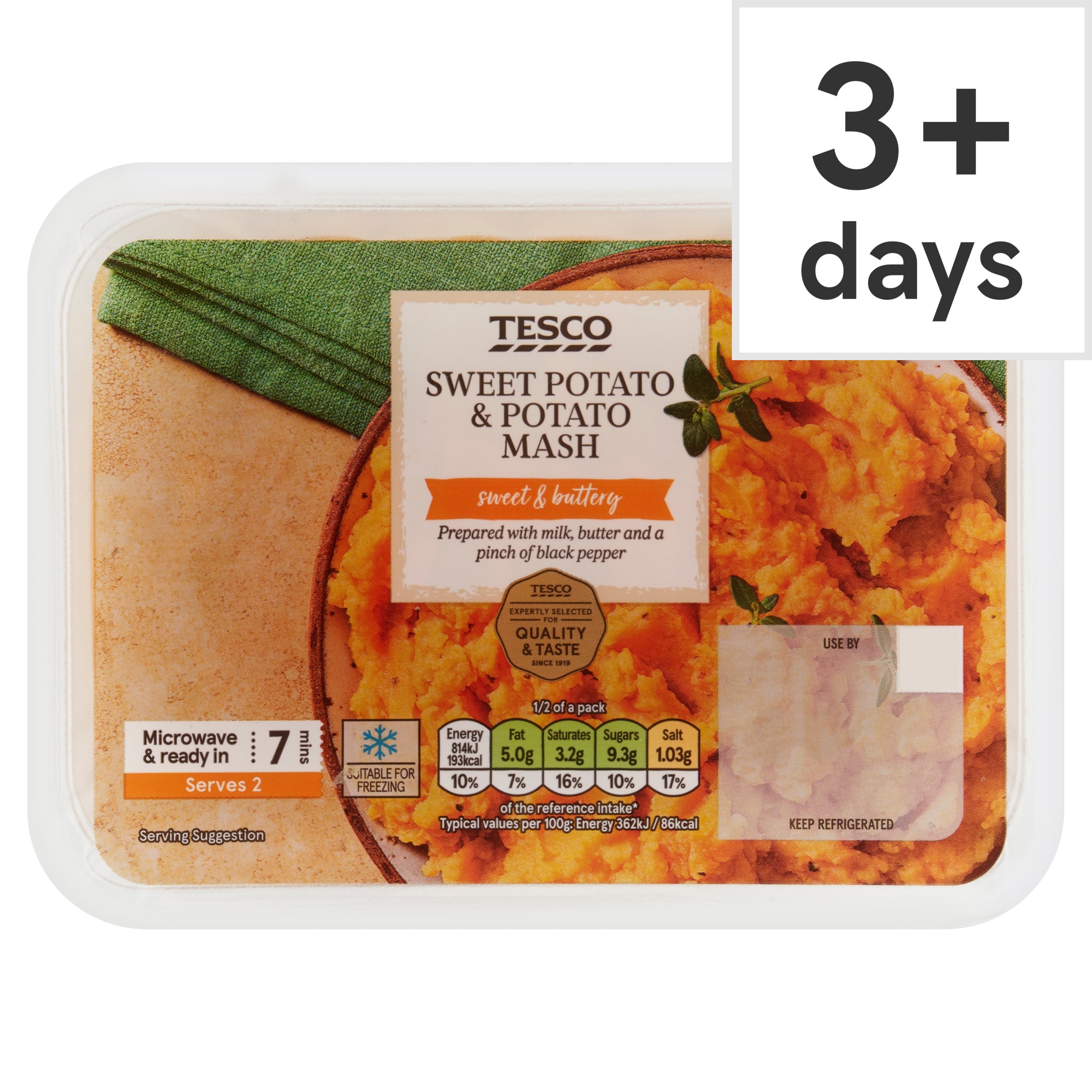 Tesco Sweet Potato & Potato Mash 450g