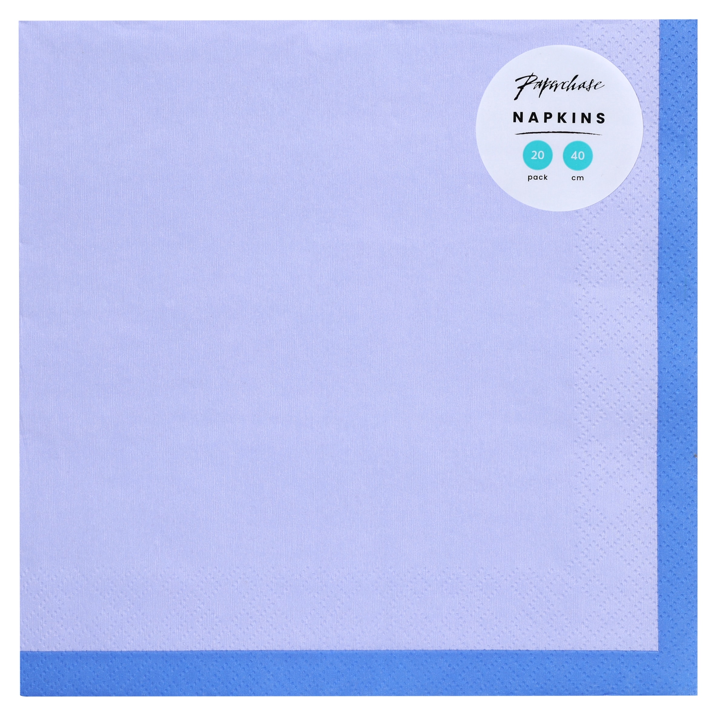Paperchase Blue/Lilac Napkin 20pk 40cm
