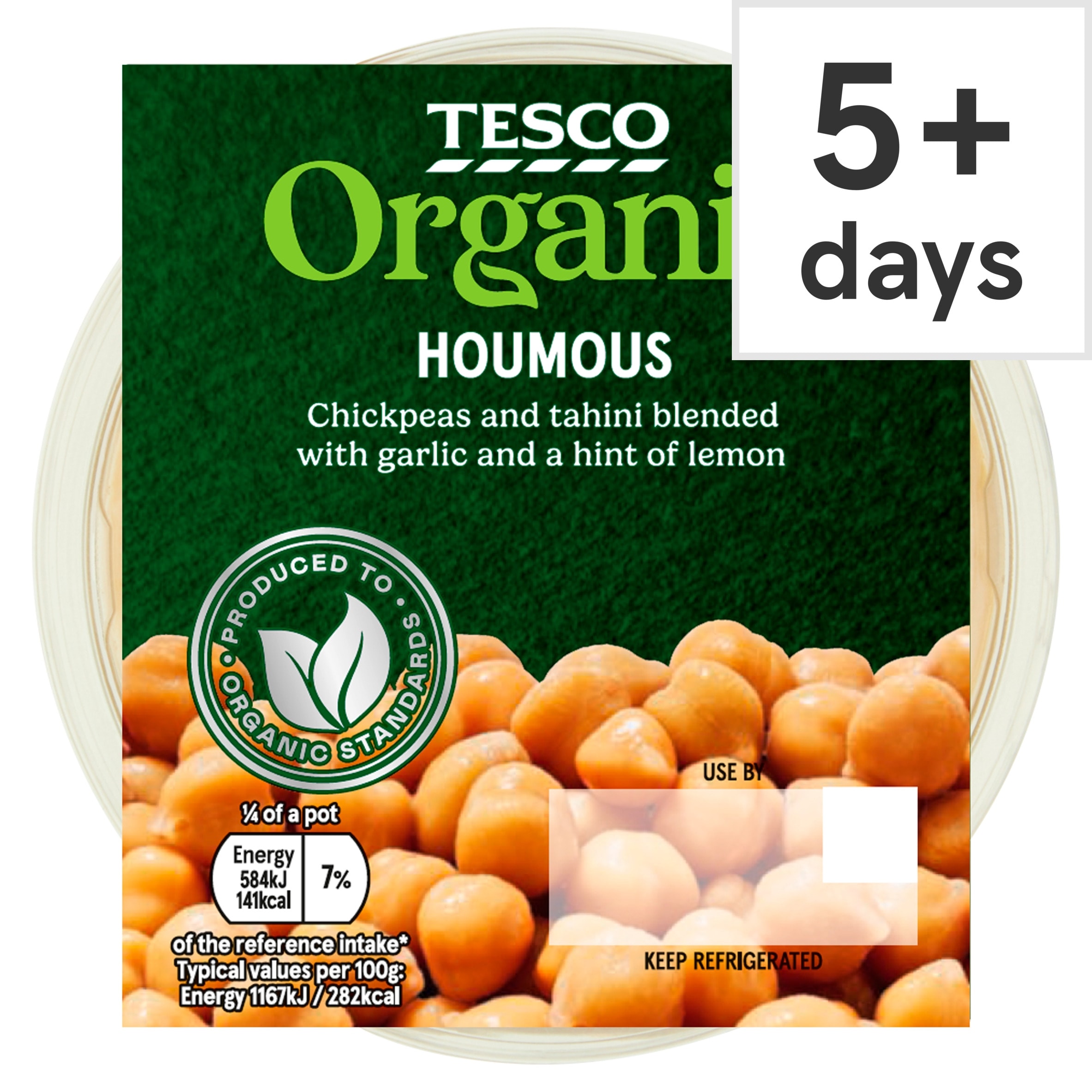 Tesco Organic Houmous 200g