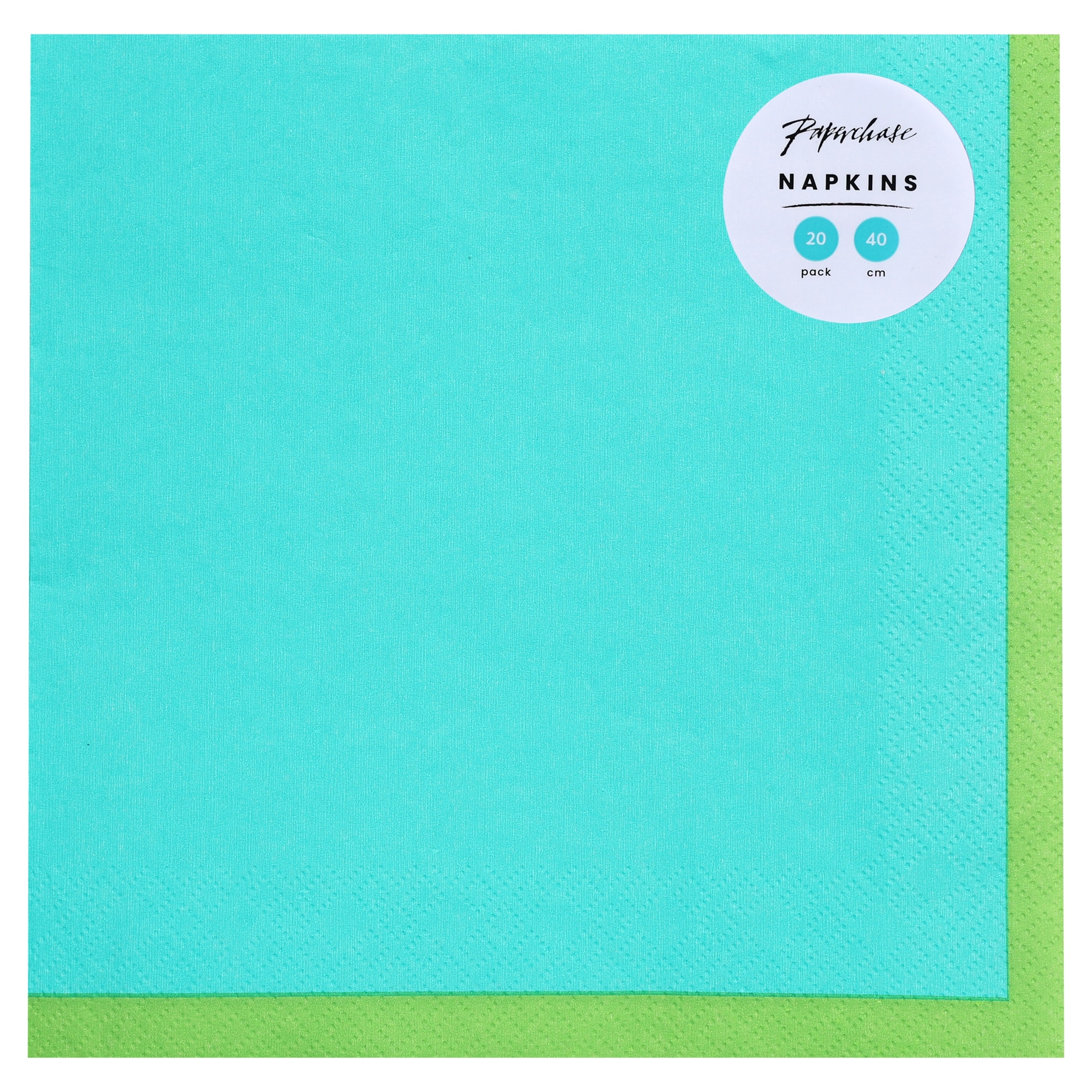 Paperchase Green/Teal Napkin 20pk 40cm