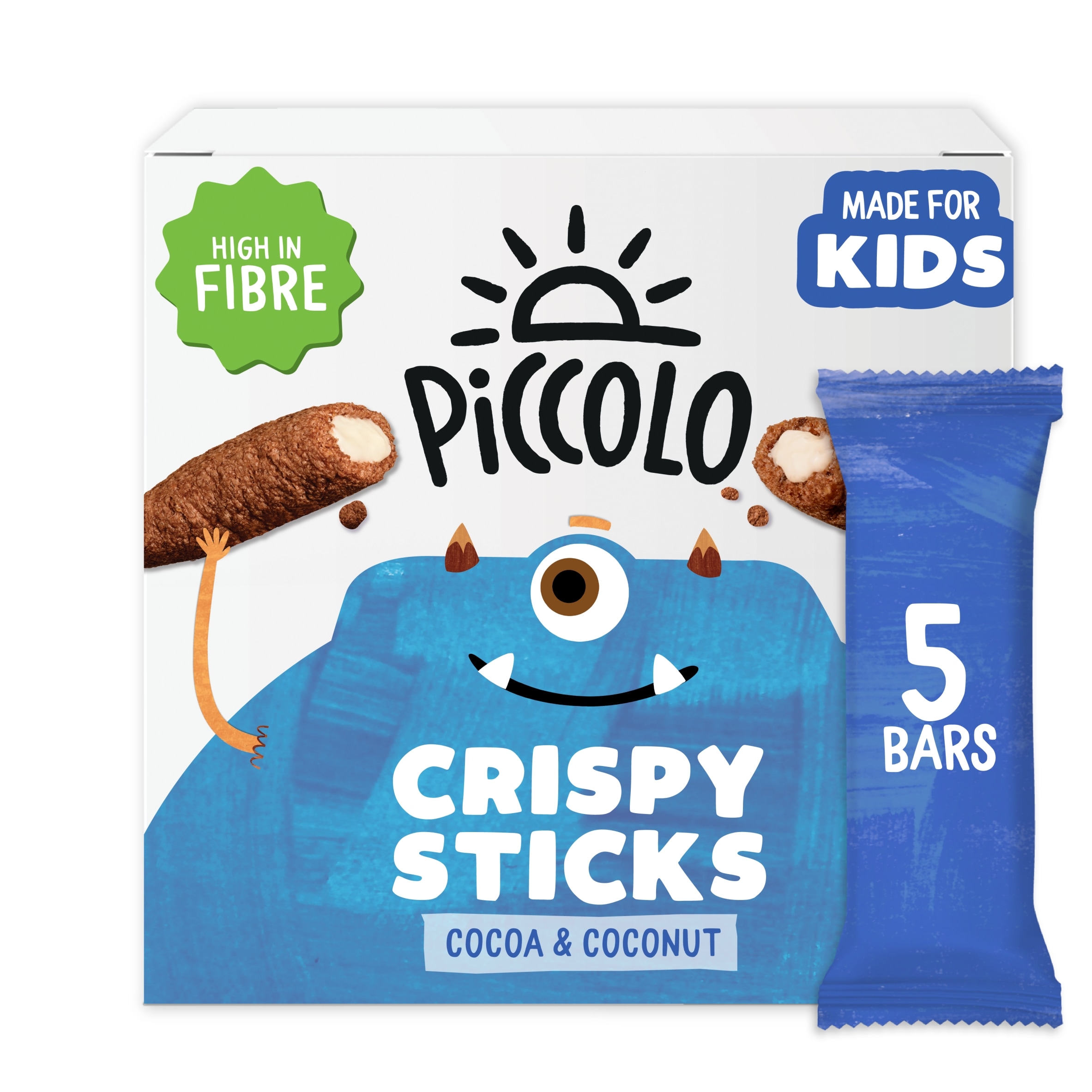 Piccolo Kids Organic Cocoa & Coconut Crispy Sticks 5x25g