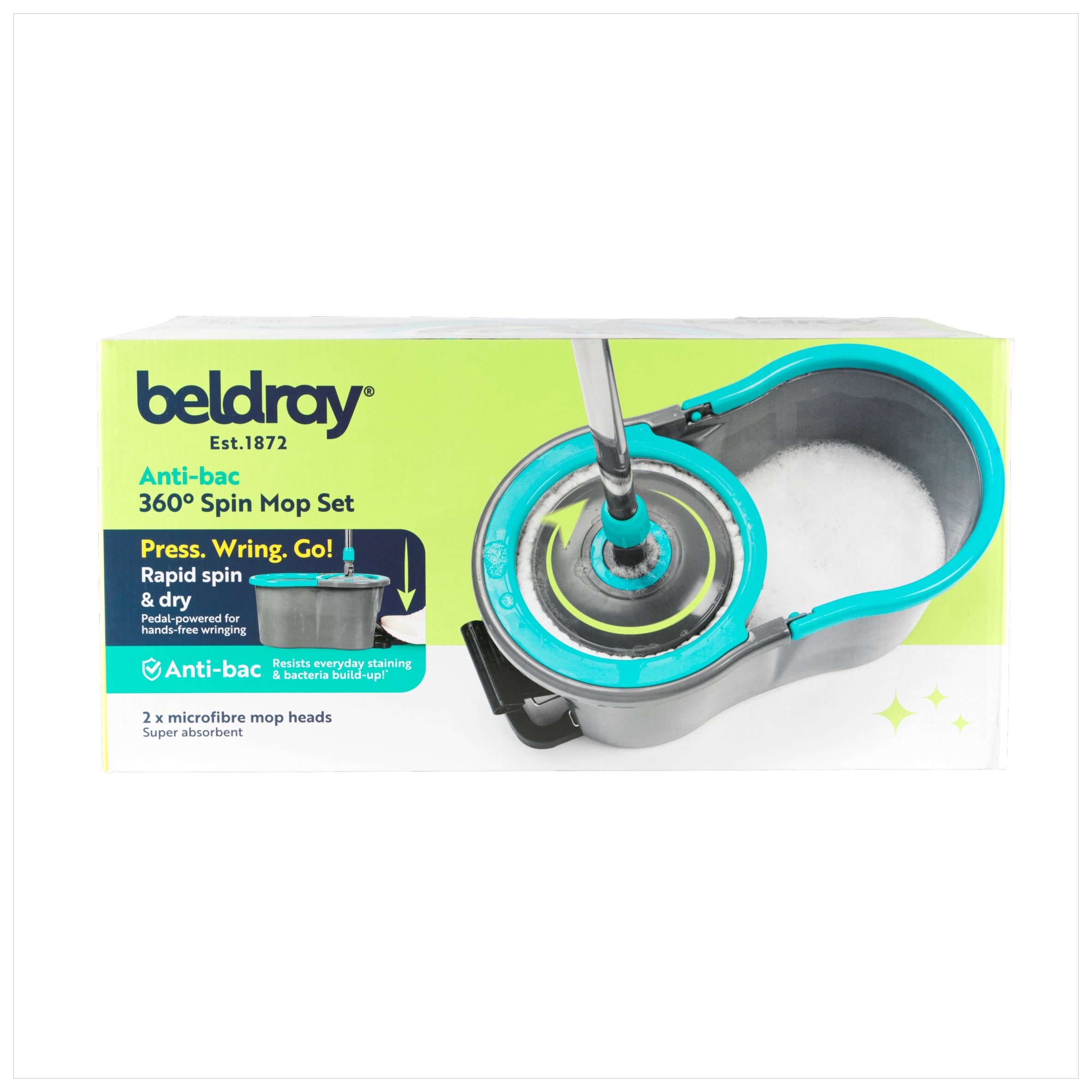 Beldray Anti Bac 360 Spin Mop Set