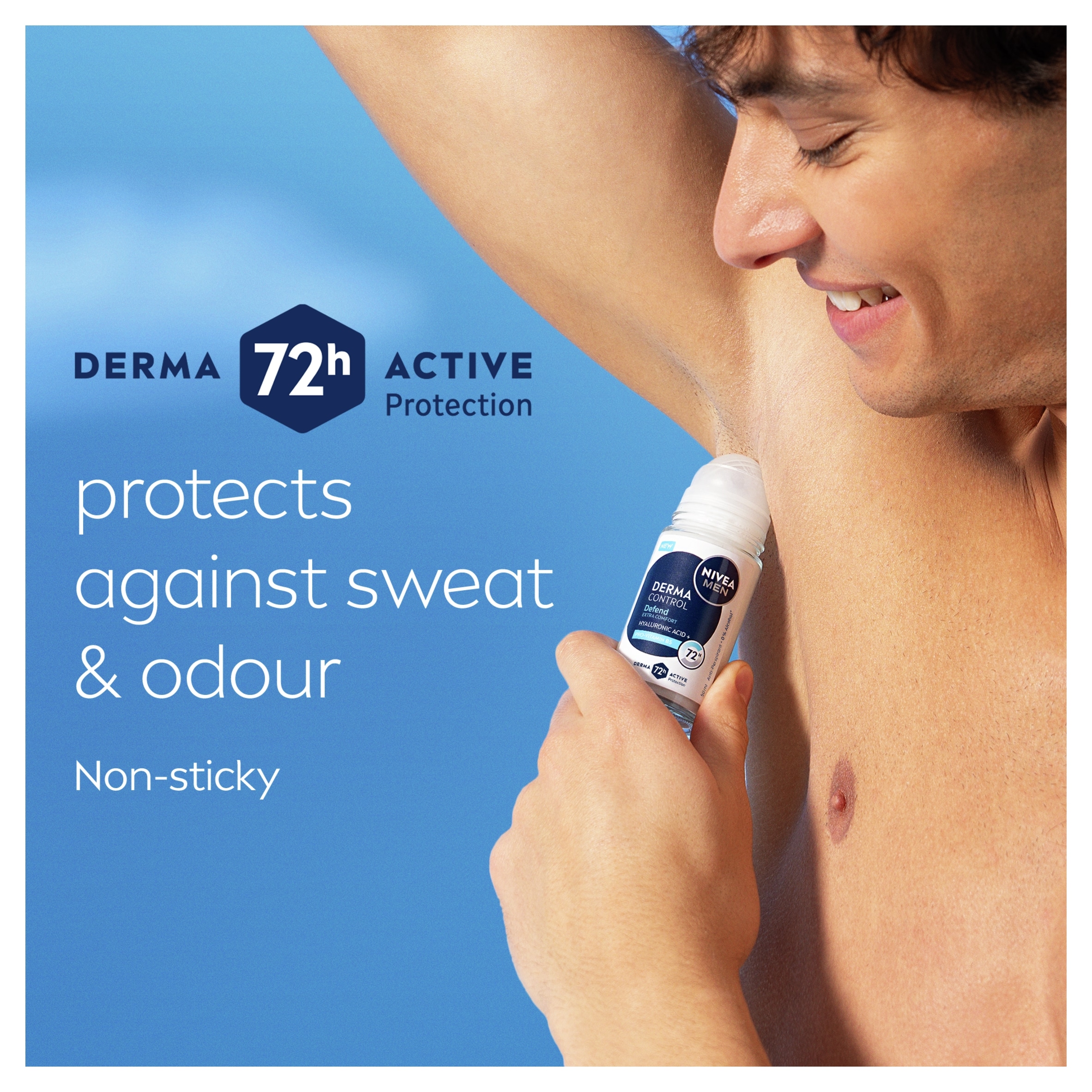 NIVEA MEN Derma Control Defend Antiperspirant Deodorant Roll On 50ml thumbnail 4