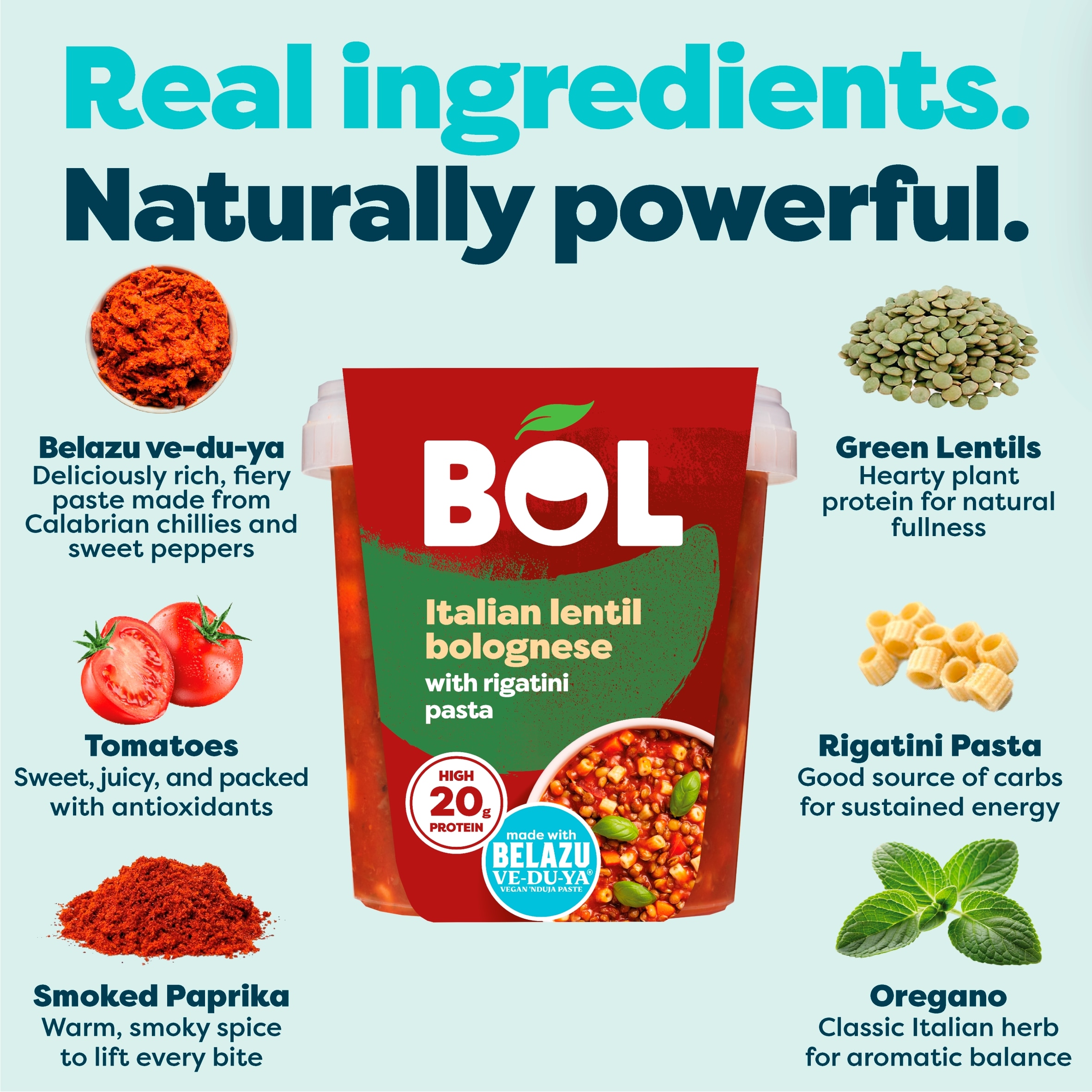 BOL Italian Lentil Bolognese Power Pot 450g thumbnail 4