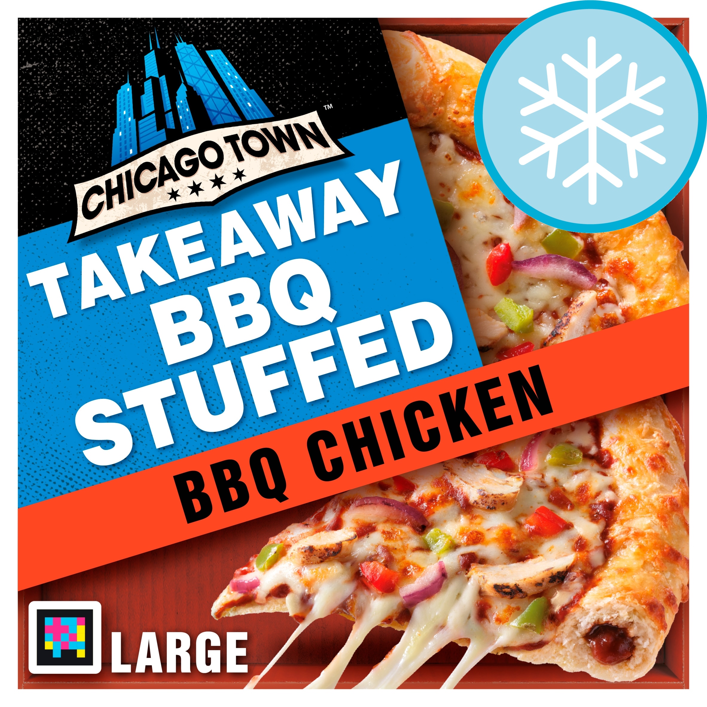 Chicago Town Takeaway Stuffed Crust BBQ Chicken Pizza 668g