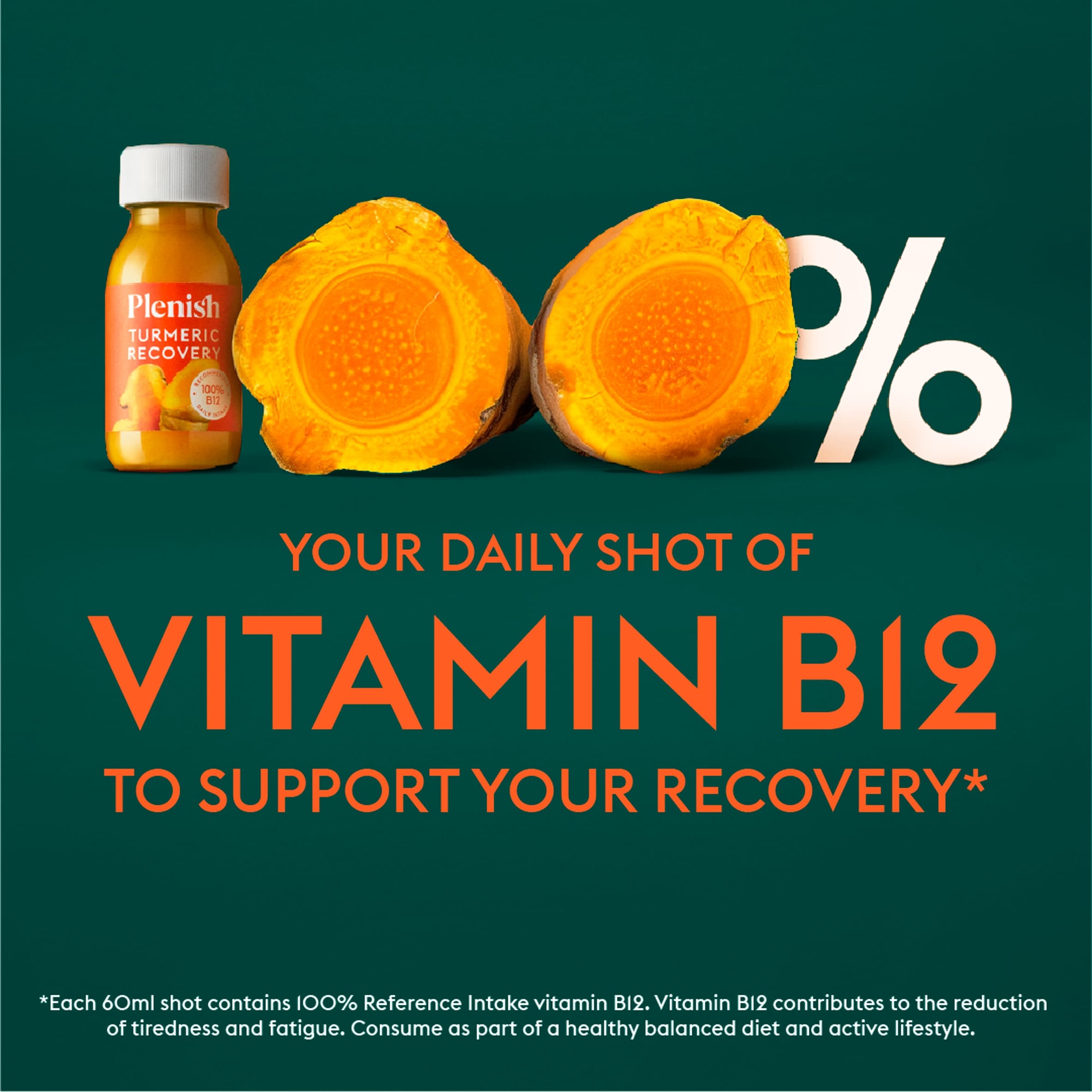 Plenish Turmeric Recovery Dosing Bottle 7x Shots 420ml thumbnail 2