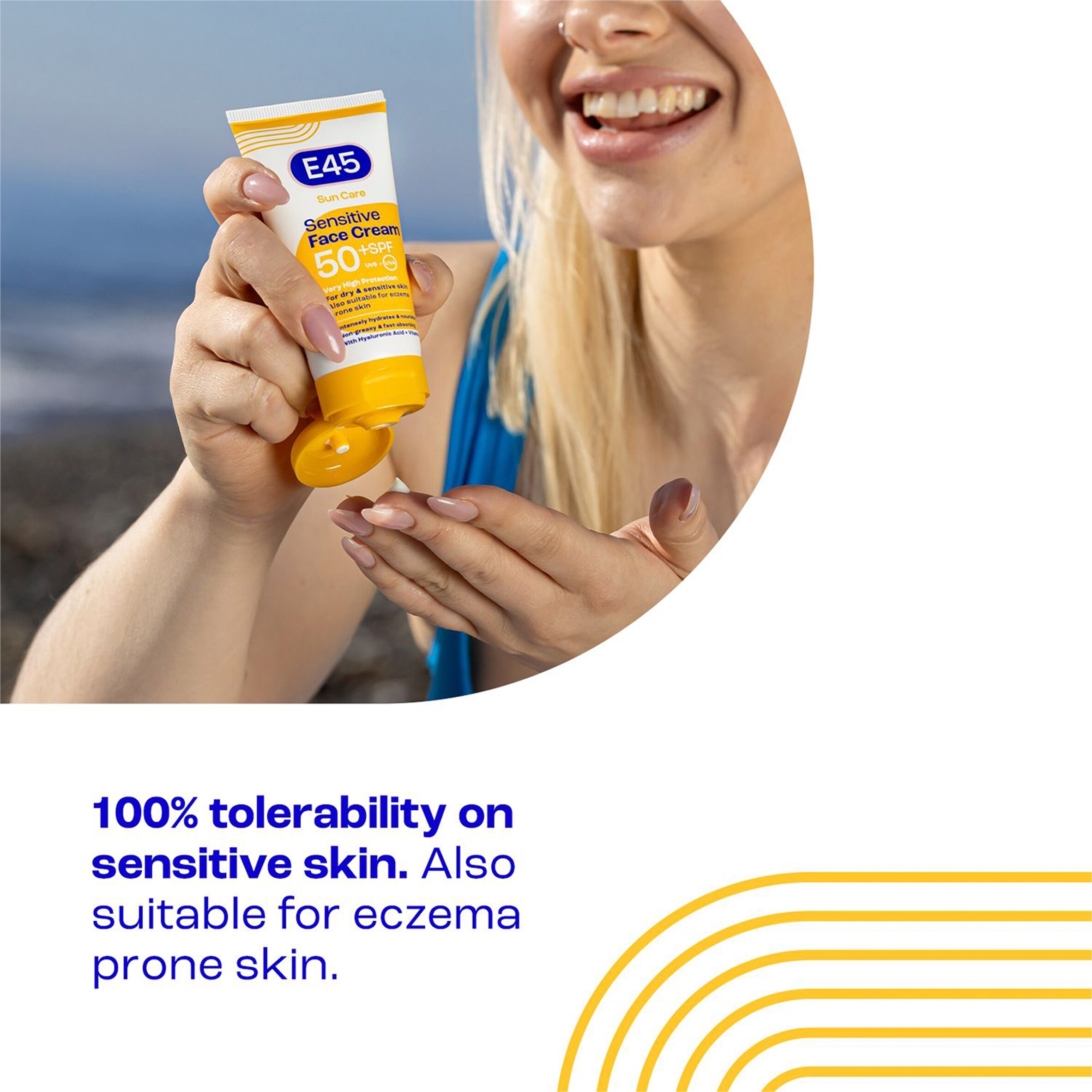E45 Sun Care Sensitive Face Cream SPF50+ 50ml thumbnail 4