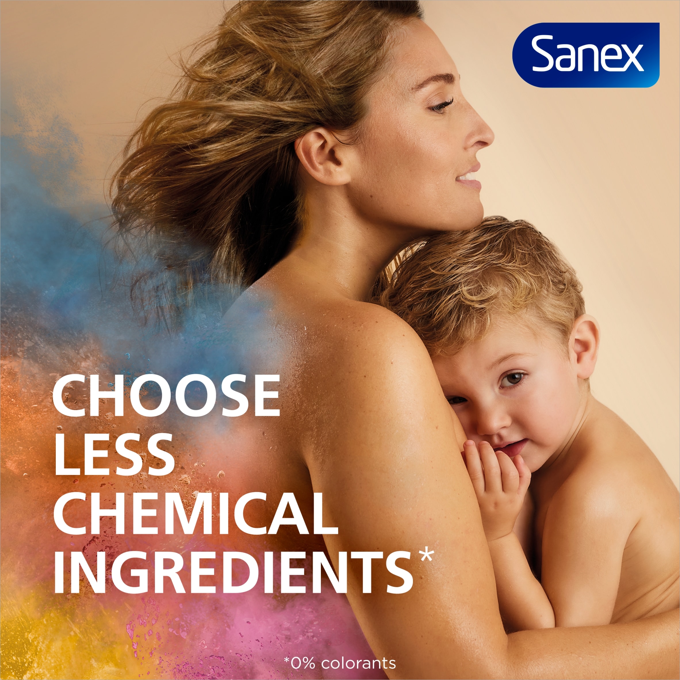 Sanex Zero% Baby Hypoallergenic Fragrance Free Bath Wash & Shampoo 450ml thumbnail 2