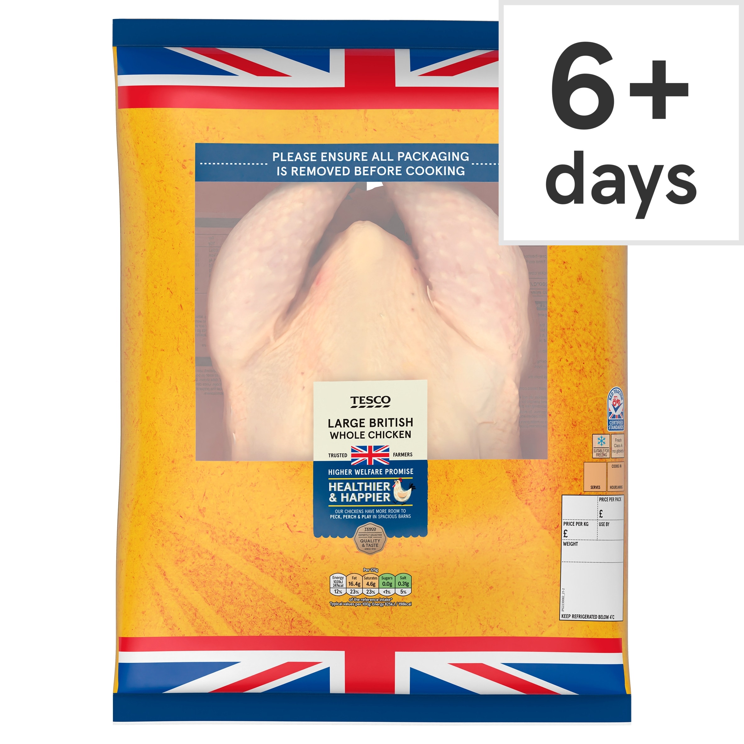 Tesco Large Whole Chicken 1.7-2.1kg