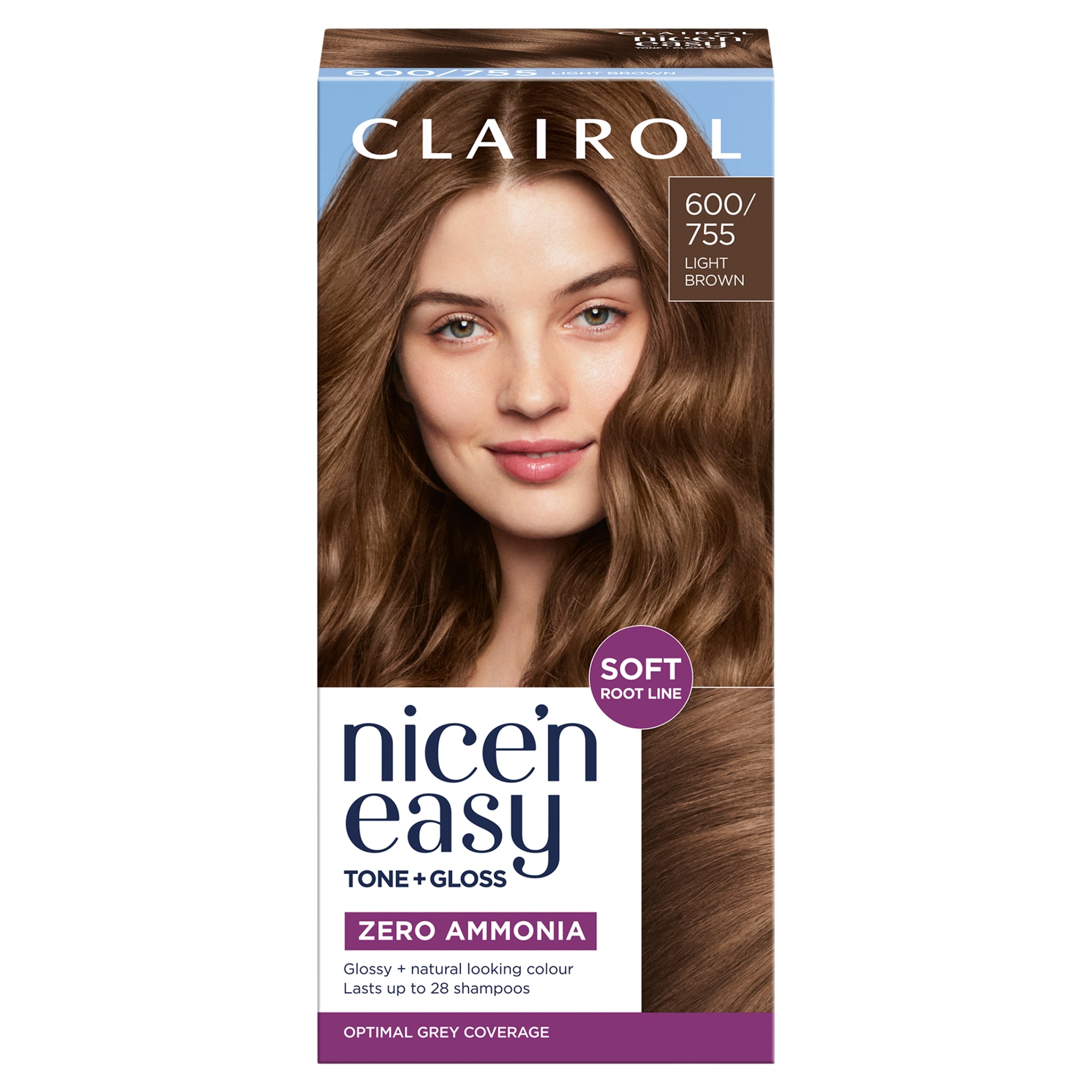 Clairol Nice'n Easy Tone + Gloss 600/755 Light Brown